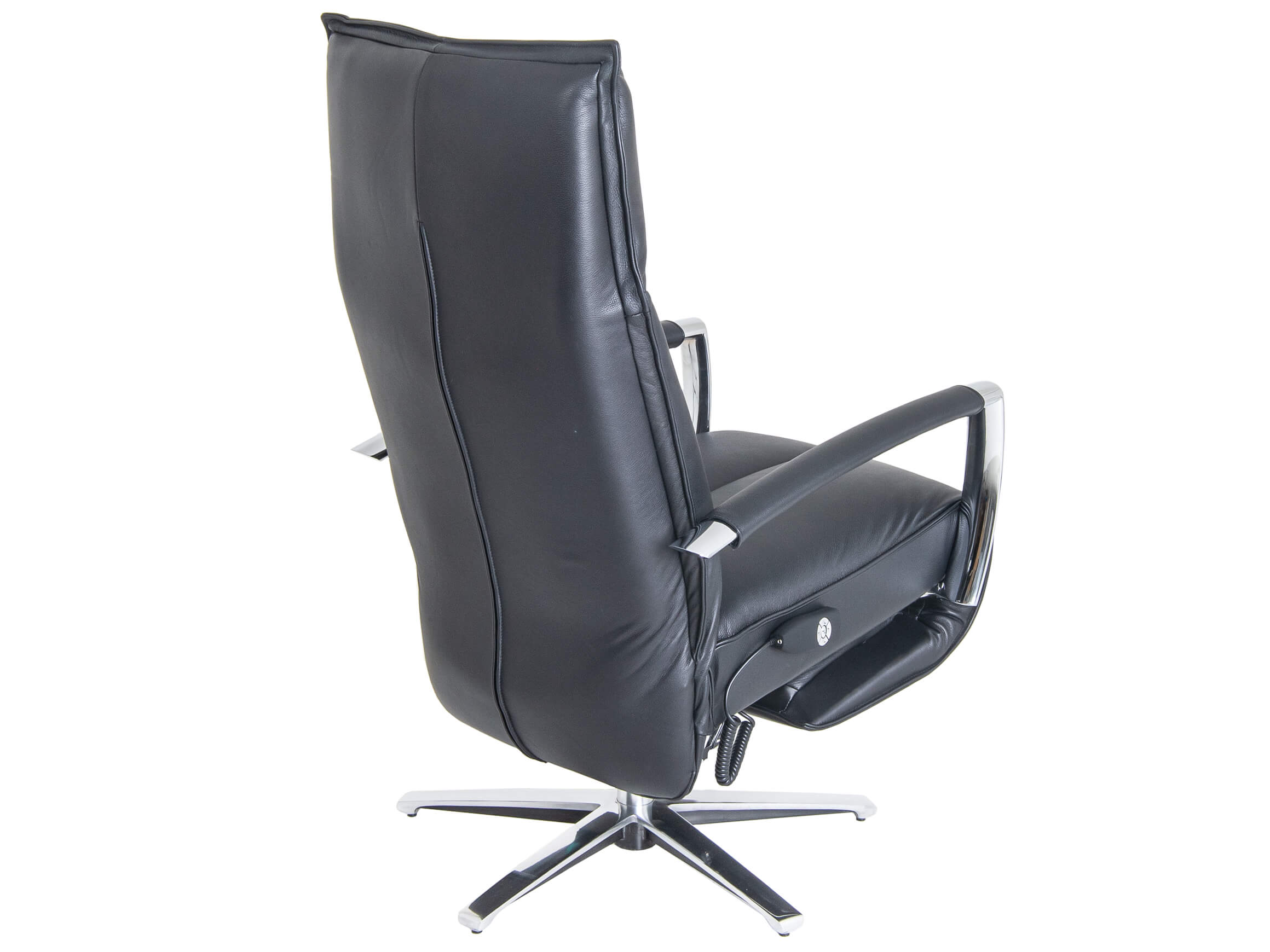 Relaxer Colin Strässle / Farbe: Schwarz / Bezugsmaterial: Leder