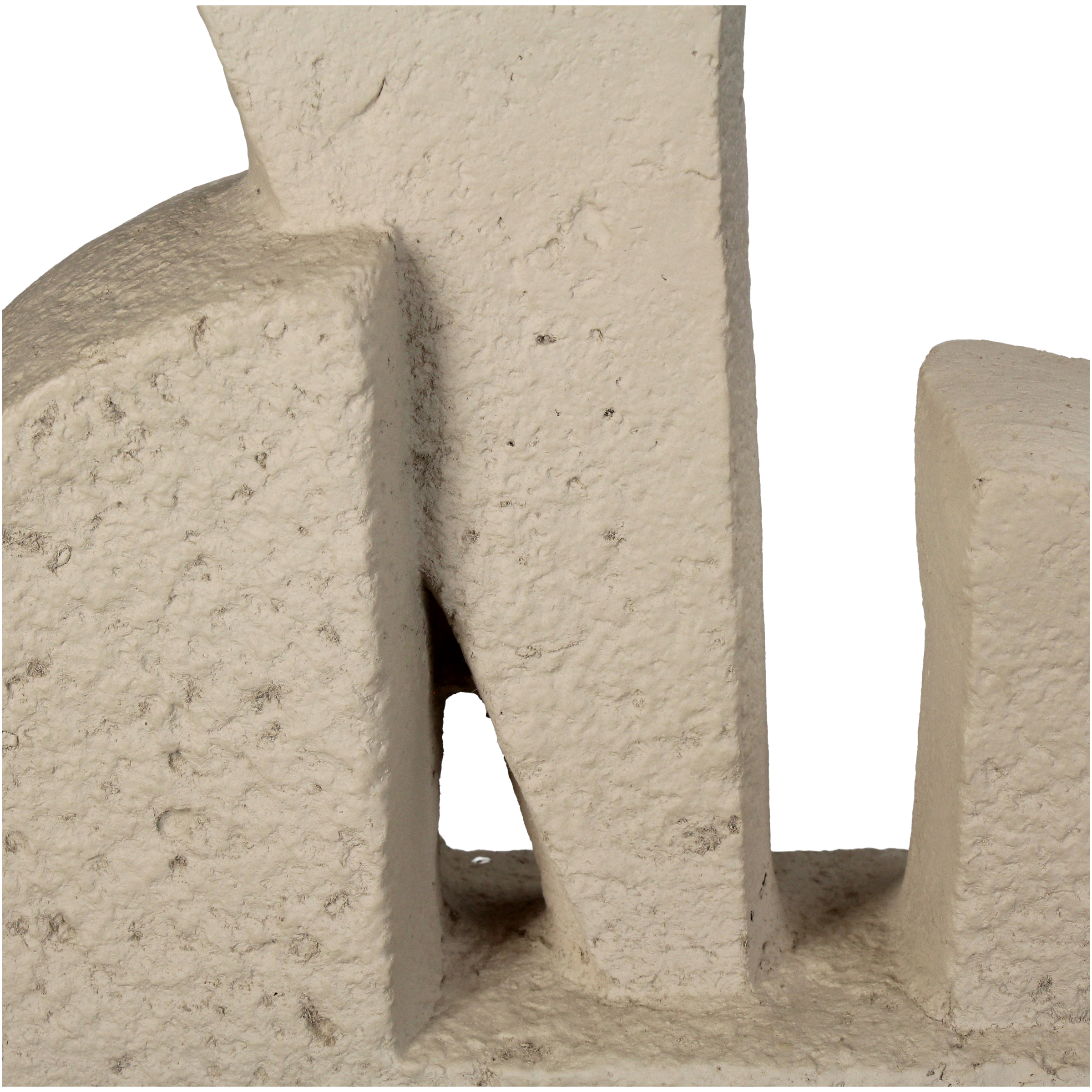 Objekt Papmaché, Beige H: 32 cm Kersten