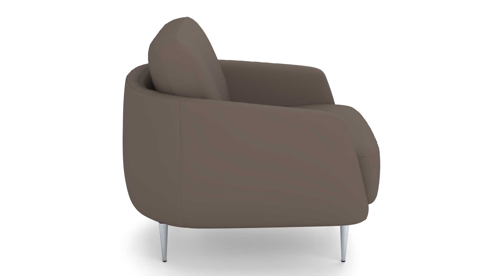 Sessel Laima Candy / Farbe: Hasel / Bezugsmaterial: Leder