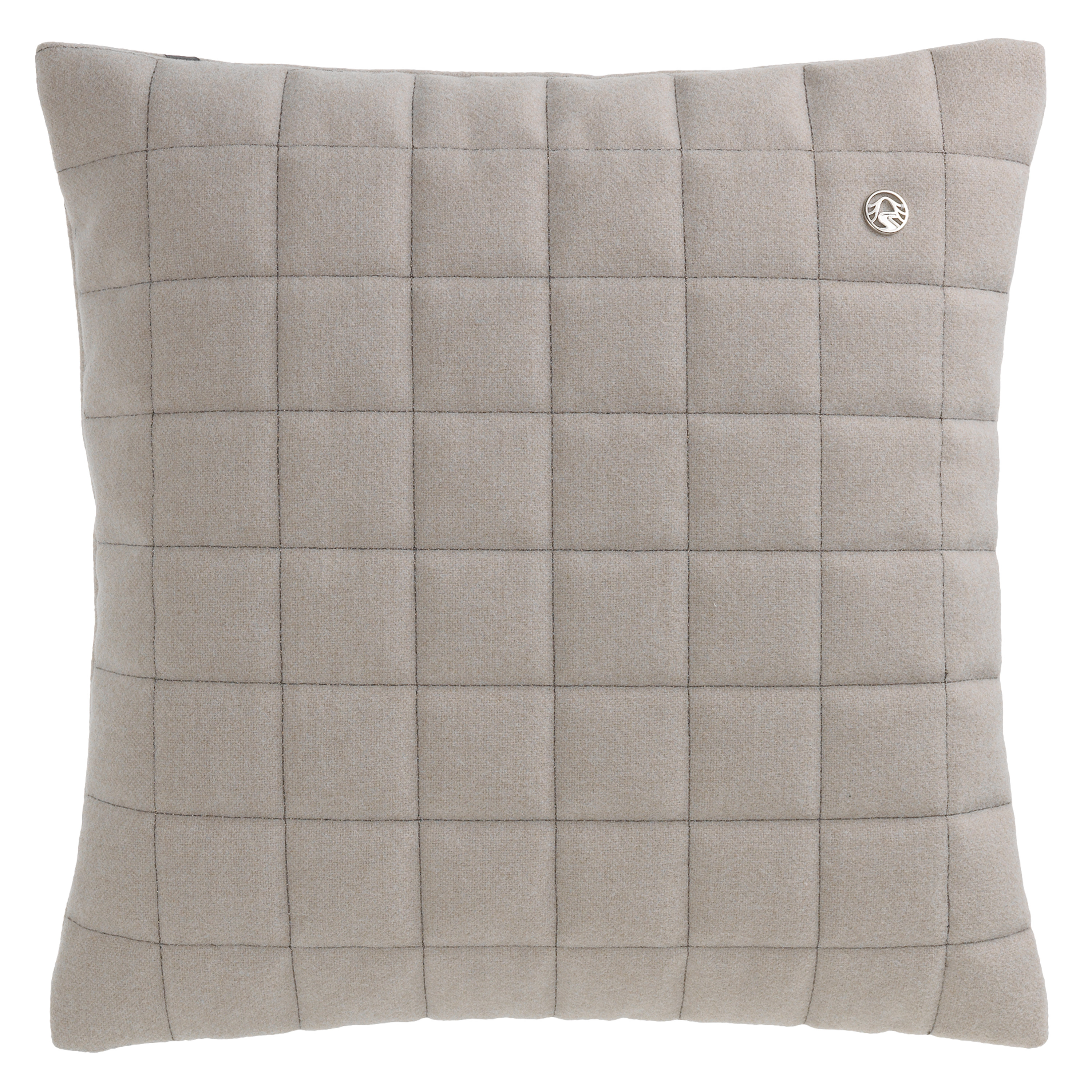 Stoeckel & Grimmler Kissenhülle Patted Check Beige 40x40 cm Beige | Schubiger Möbel
