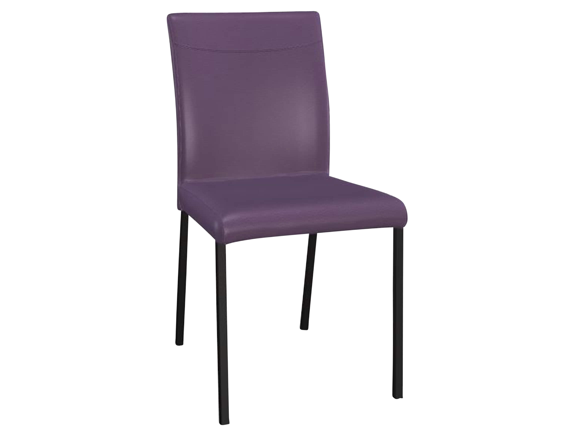 Stuhl Leicht Premium Trendstühle / Farbe: Lila / Material: Leder