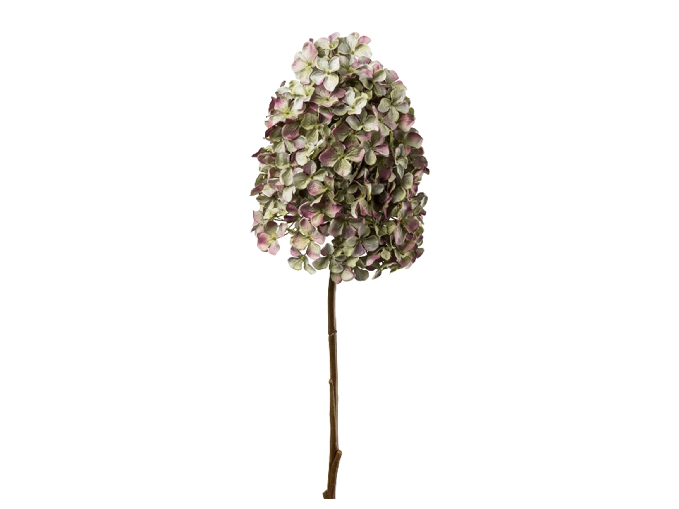 Kunstblume Hortensie Lila-Grün H: 83 cm Gasper