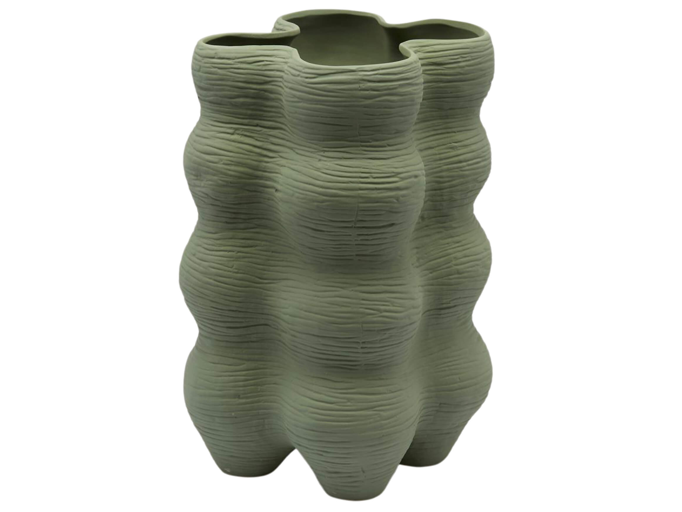 Edg Vase Bubbel Matt Grün H: 33 cm  | Schubiger Möbel