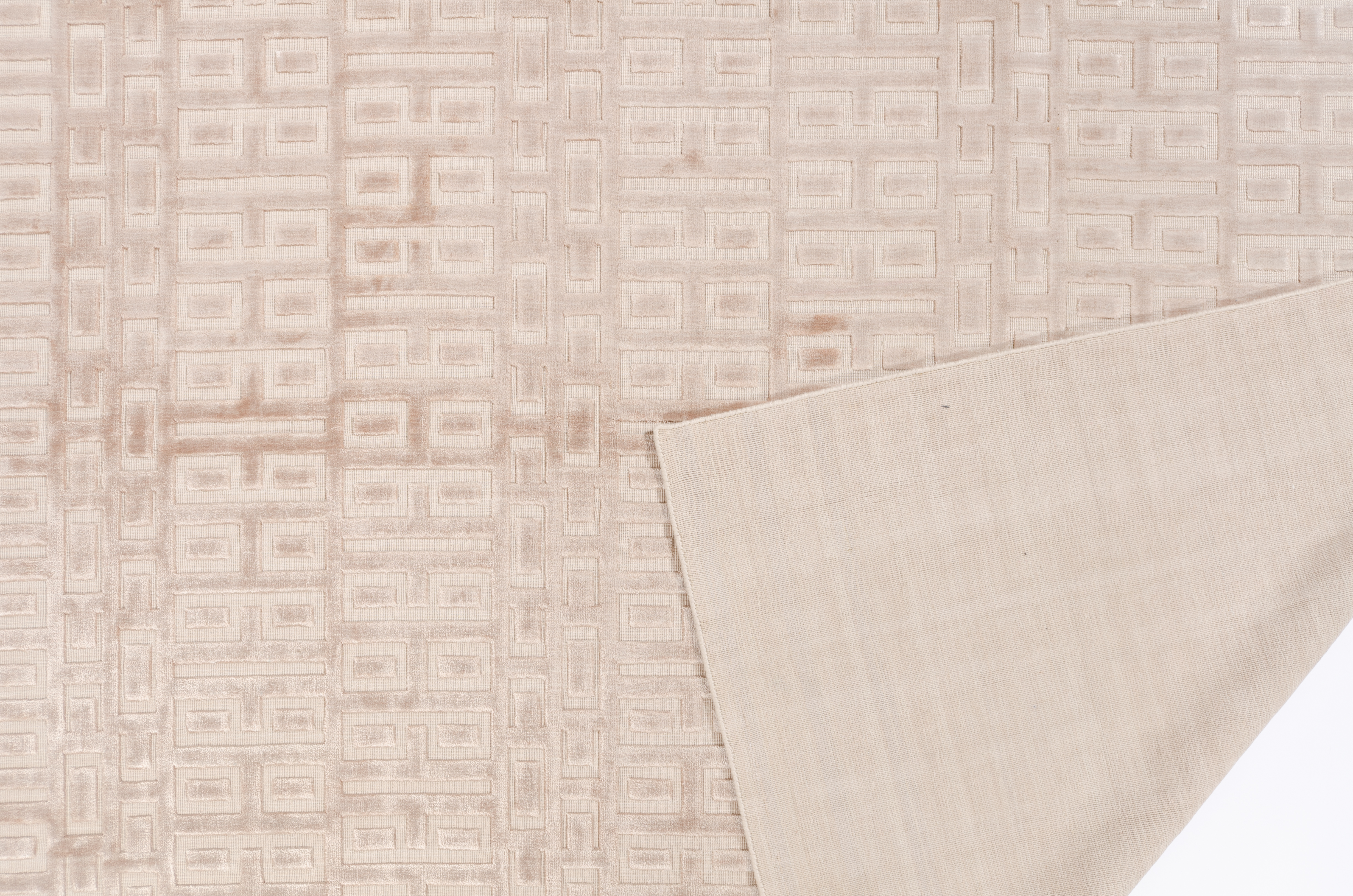Webteppich Indien Elegance 3407 Negra / Farbe: Beige