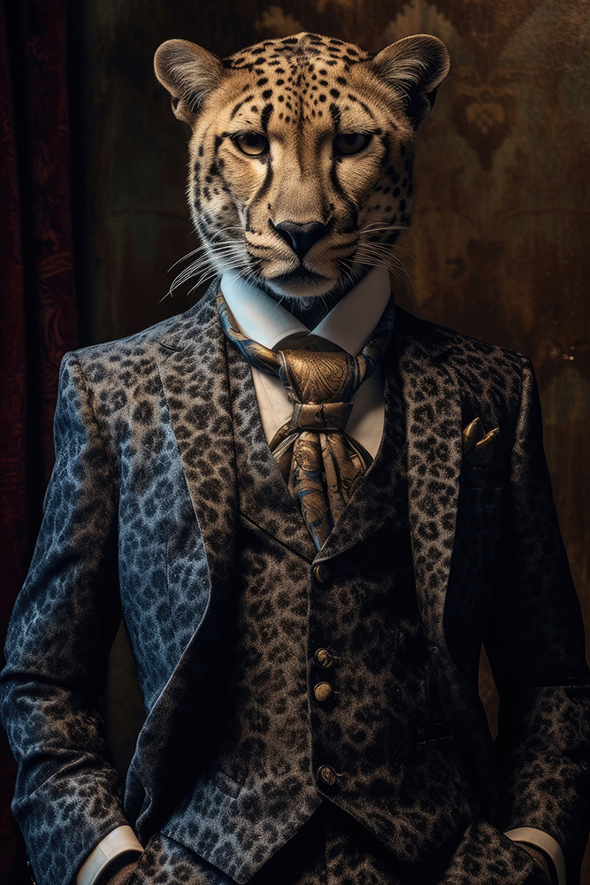 Canvas-Stylish Cheetah-image LAND