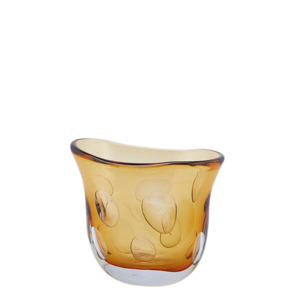 Vase Fluxus Glas Amber H: 23 cm Edg / Farbe: Amber