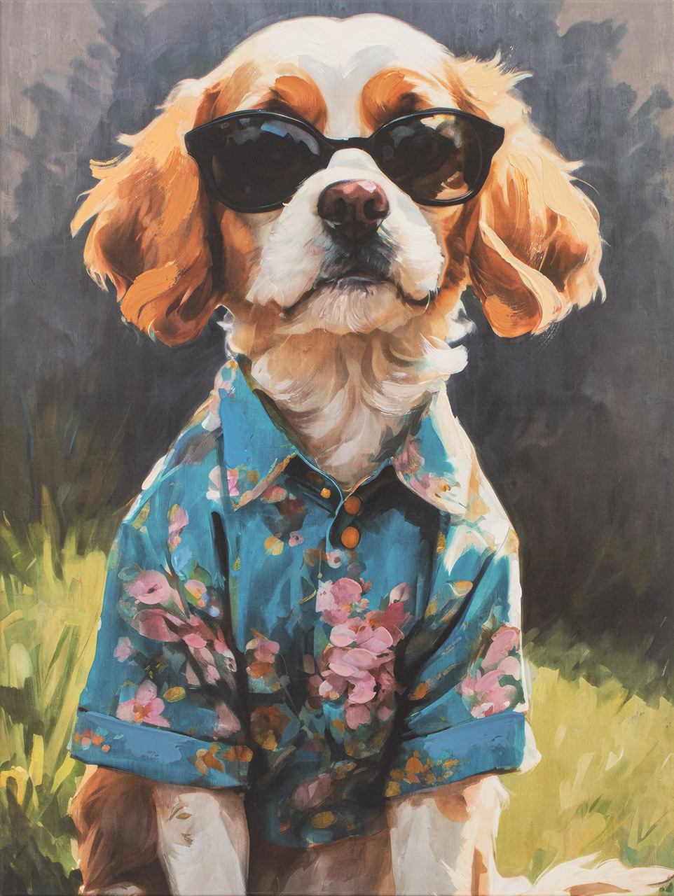 Gemälde Spring Time Spaniel image LAND