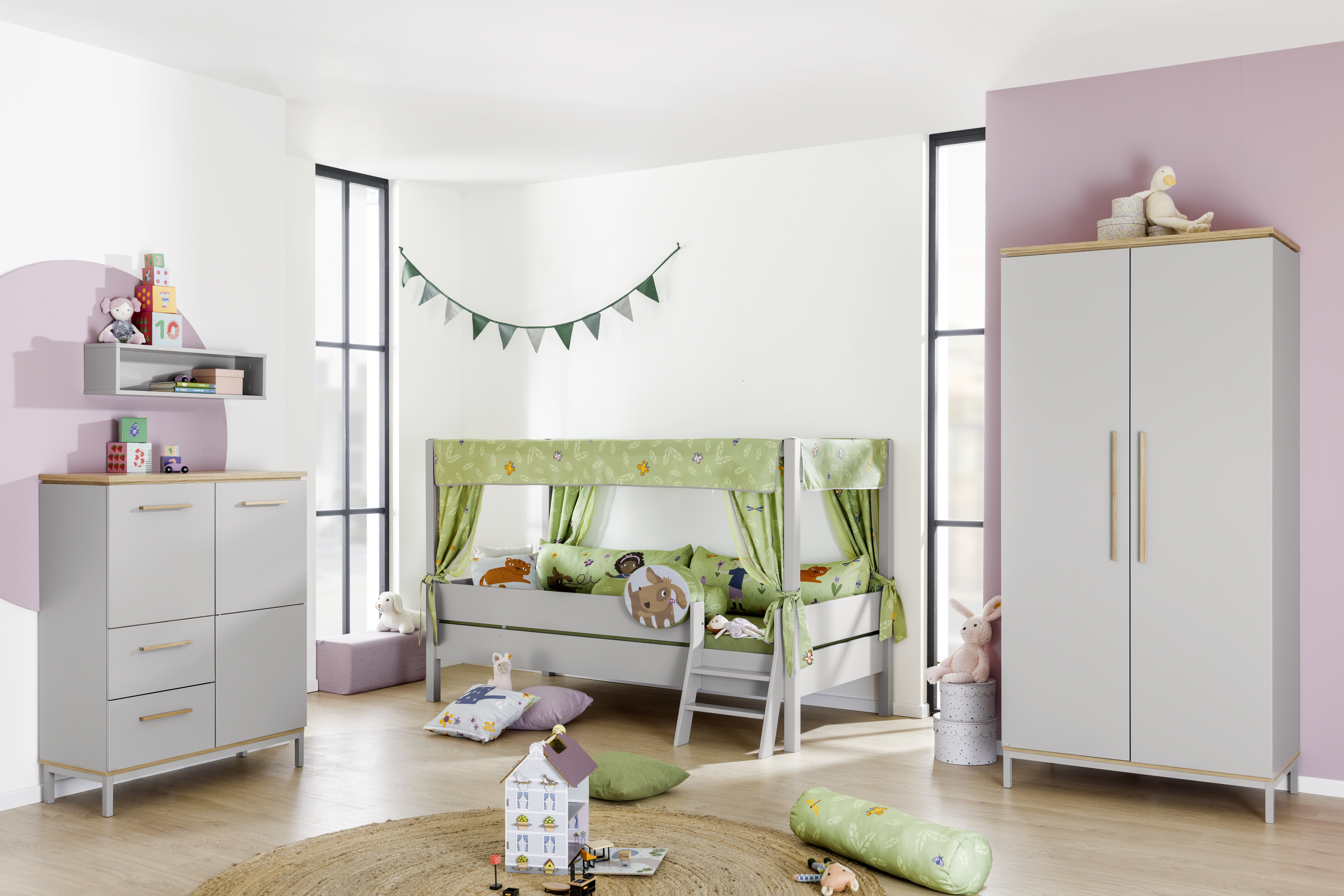 Bett Tiago Paidi / Farbe: Kreideweiss