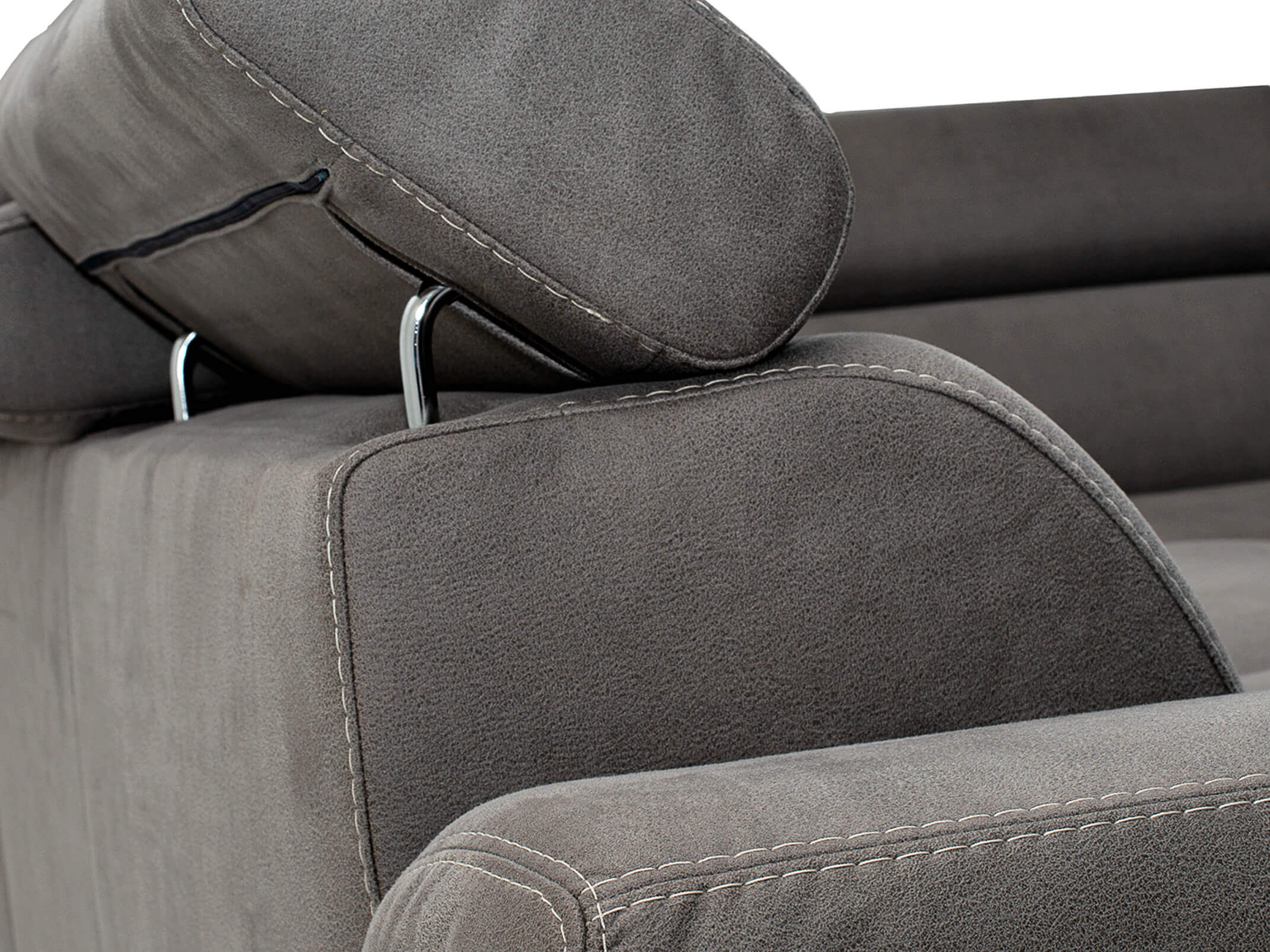 Ecksofa Lucio Candy / Farbe: Grey/ Material: Stoff