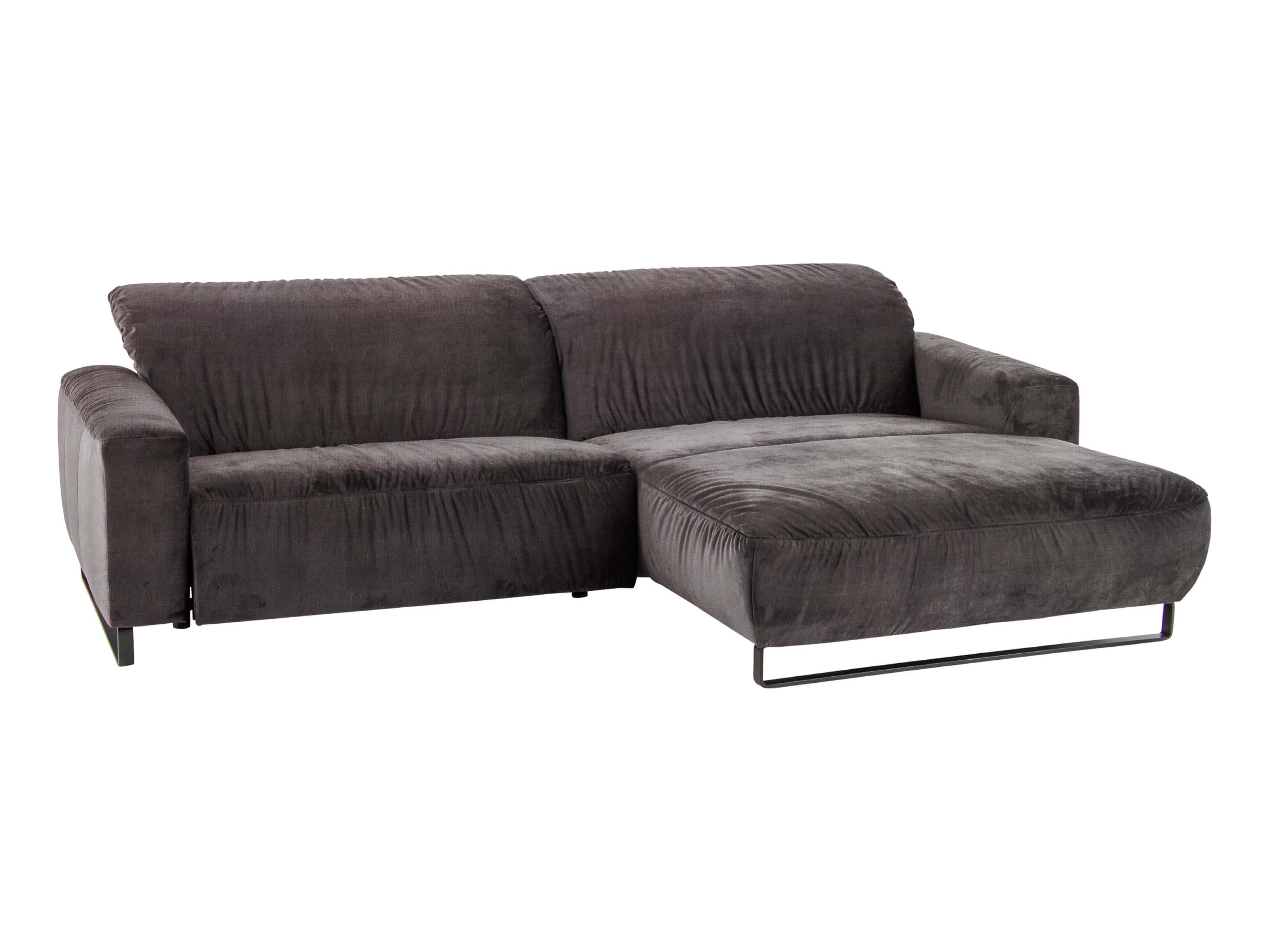 Corner sofa Eindhoven Basic Candy / Colour: Steel / Material: Basic fabric