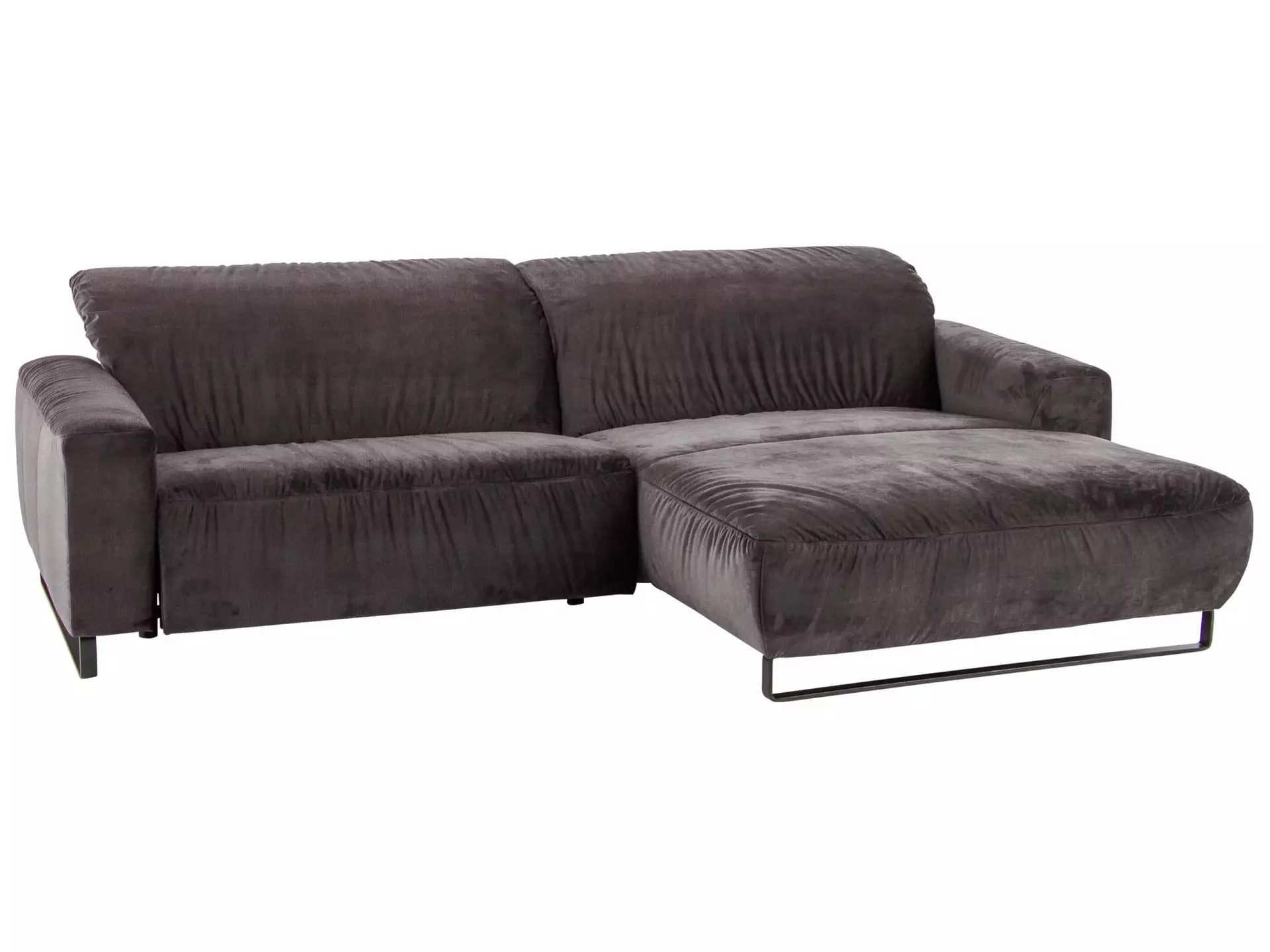 Ecksofa Eindhoven Basic Candy / Farbe: Steel / Material: Stoff Basic
