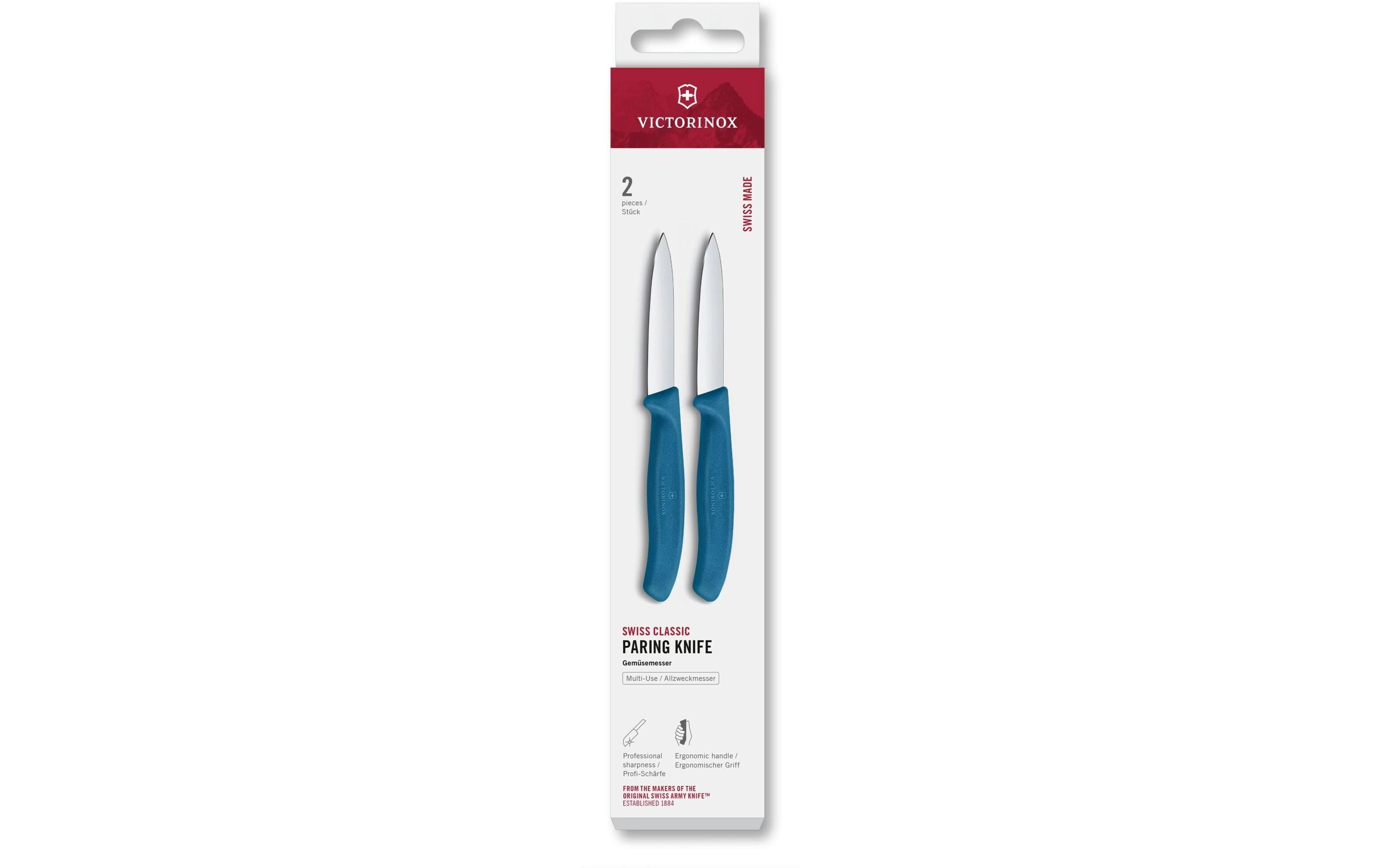 Messer-Set Swiss Classic, 8 cm, 2 Stück Von Victorinox Alltron / Farbe: Blau