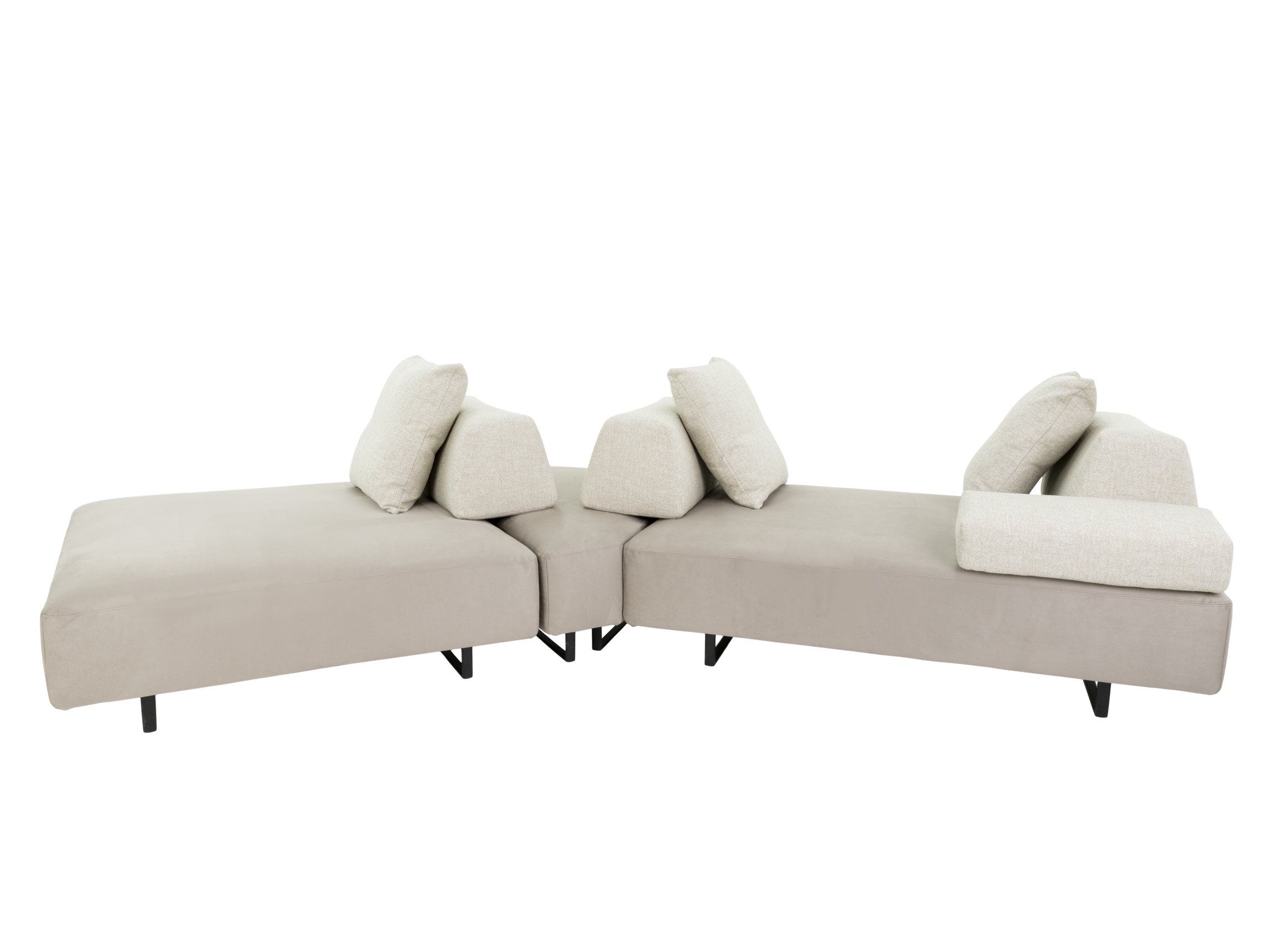 Ecksofa Andria Twils / Farbe: Beige,Beigegrau