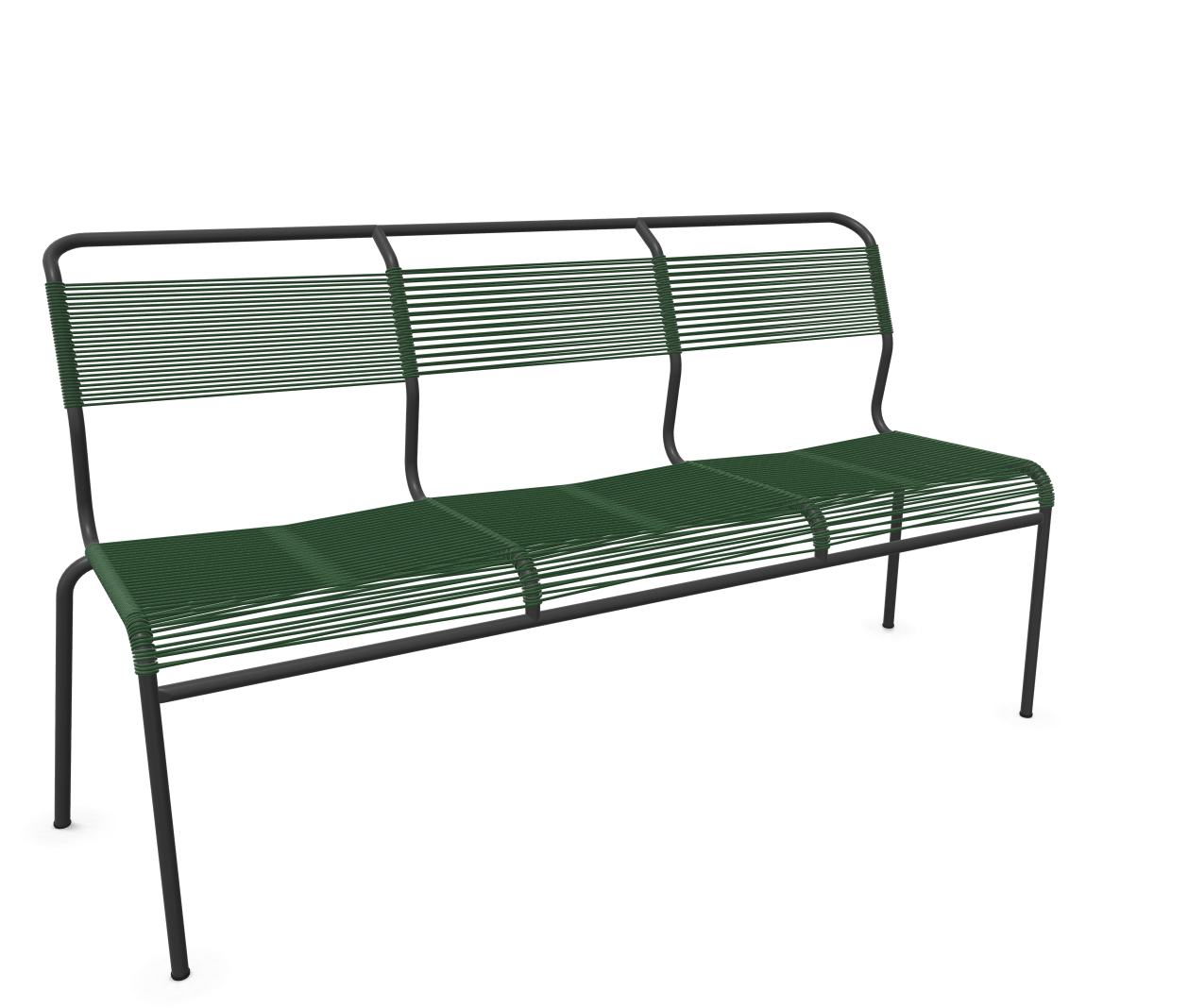 Schaffner Spaghetti-3er-Bank Säntis Grün | Schubiger Möbel