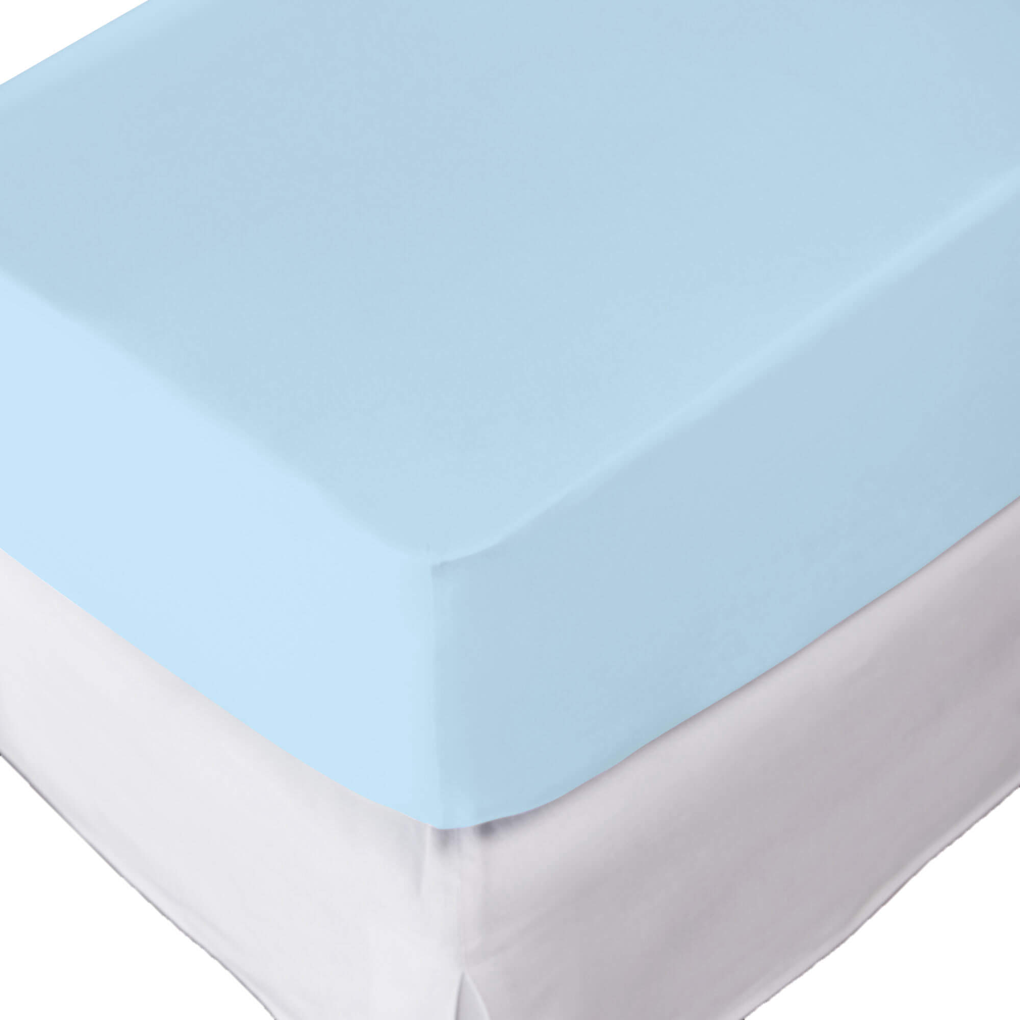 Fixleintuch Jersey Hellblau, 200x90 Cm, Höhe: 30 cm