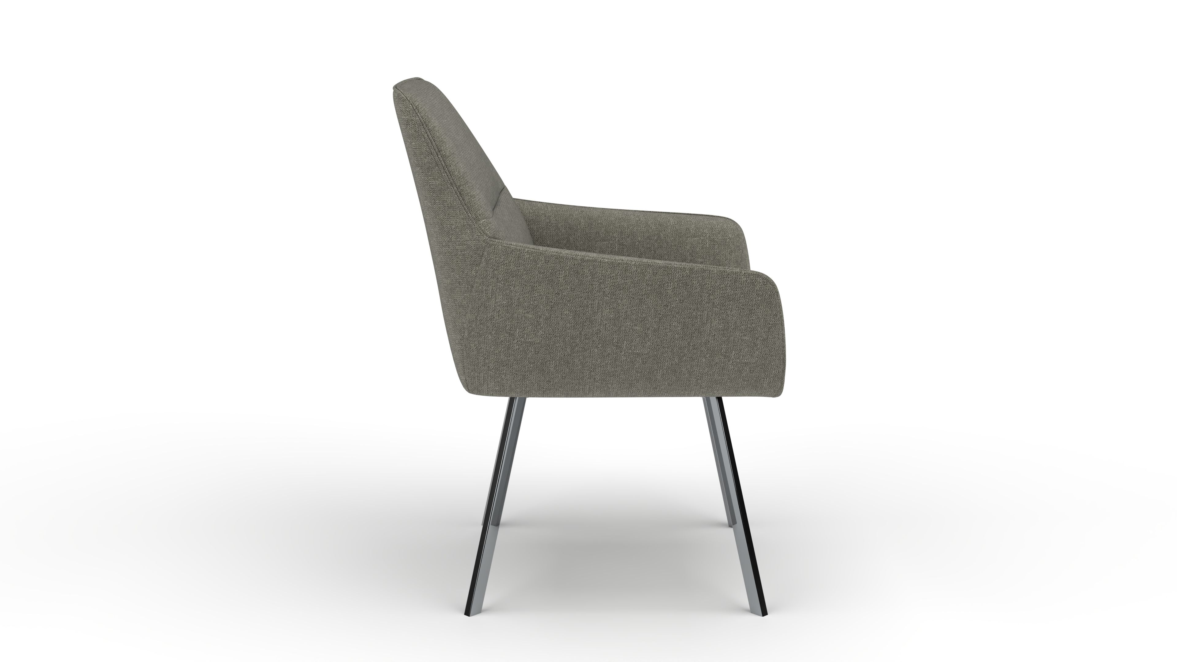 Stuhl Bellatrix - von UrbanDesign | Drehfunktion, Fuss Stahl, Stoff Eucalyptus