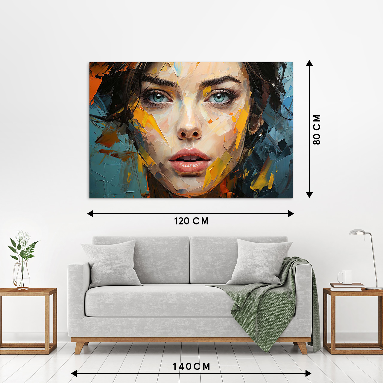 Acrylglasbild-Beauty With Splashes of Colour-image LAND