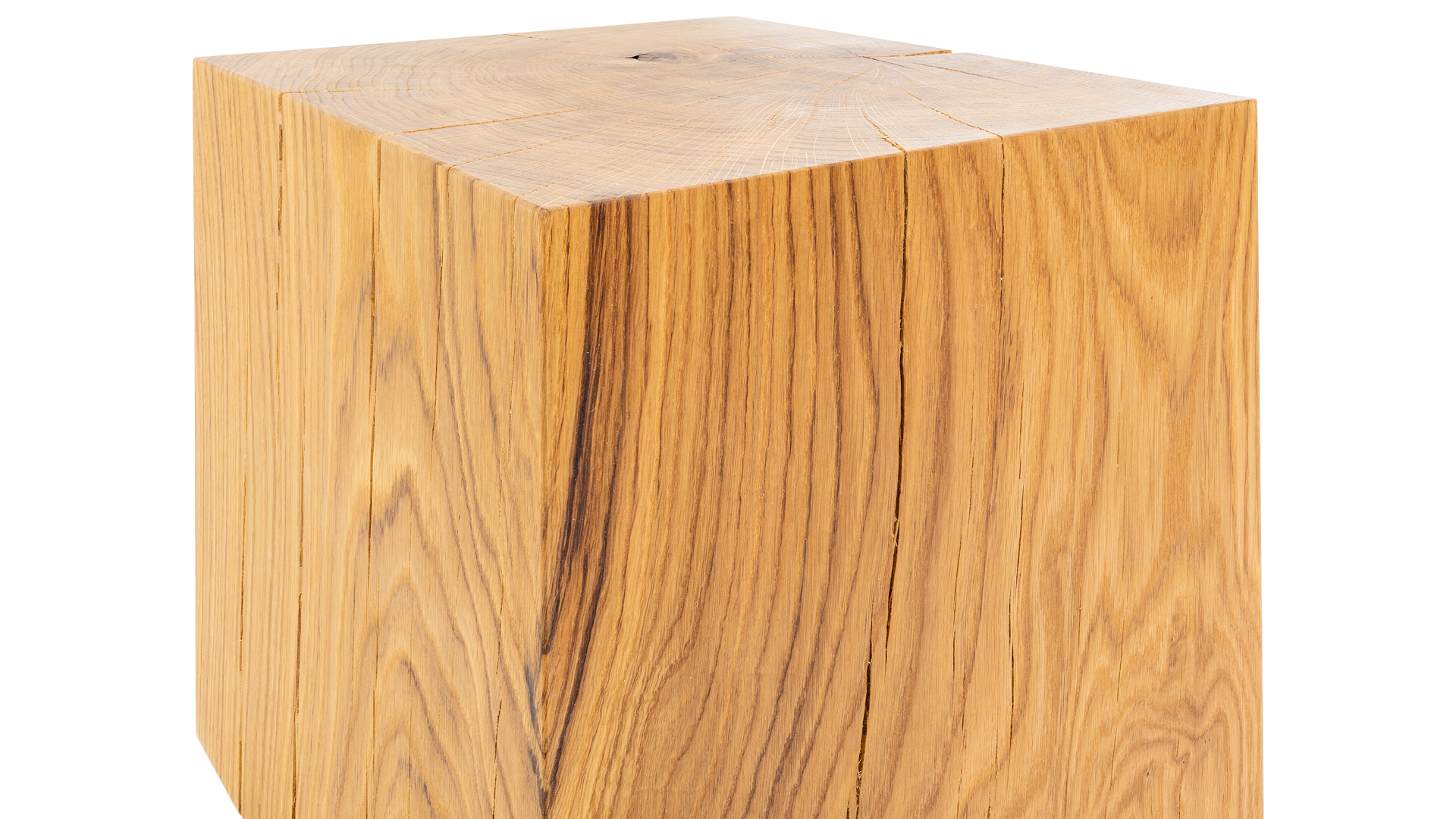 Beistelltisch Naturholzblock von Team 7 / Farbe: Eiche
