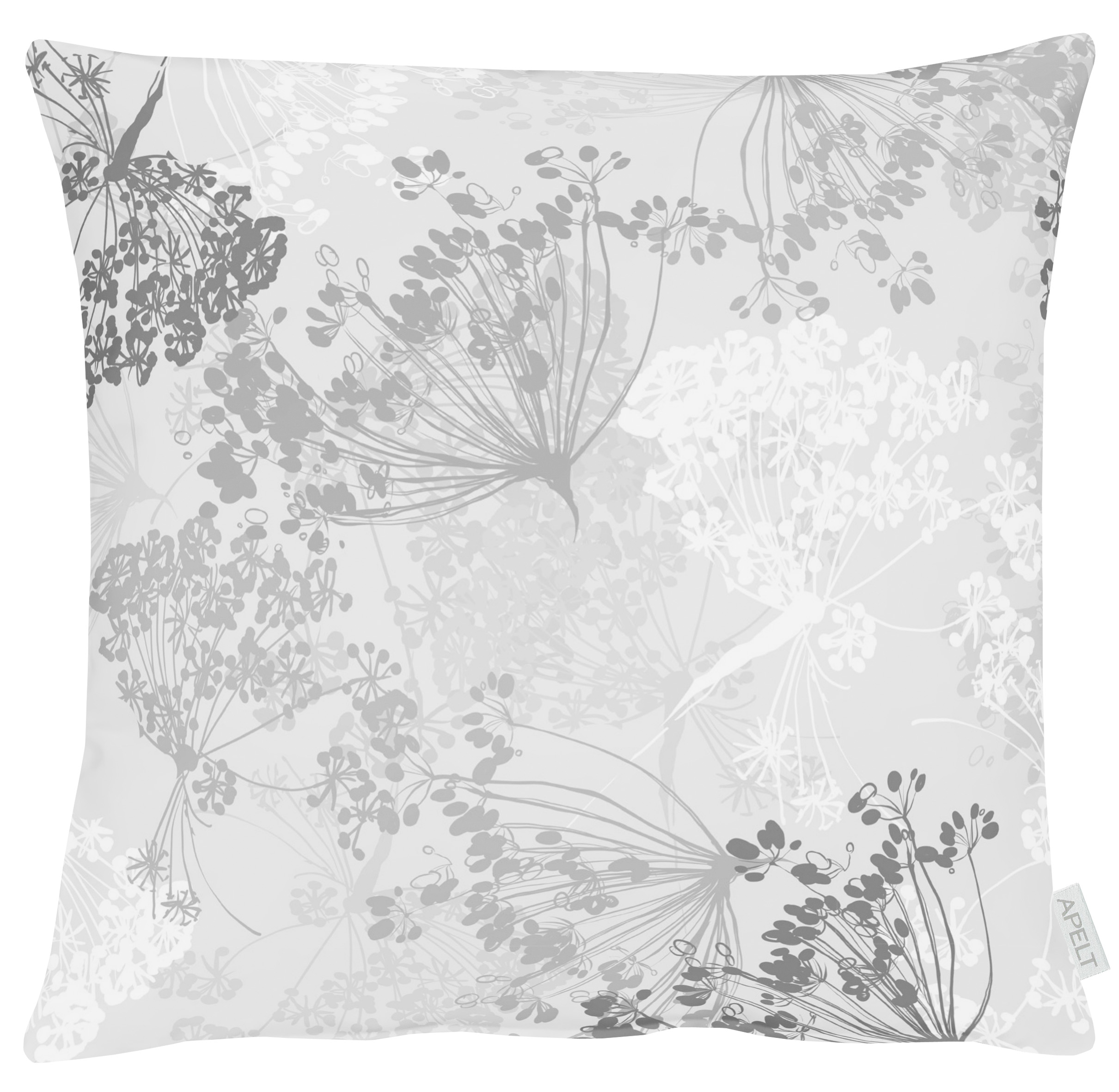 Kissenhülle Kerbel Hellgrau 50x50 cm Apelt / Farbe: