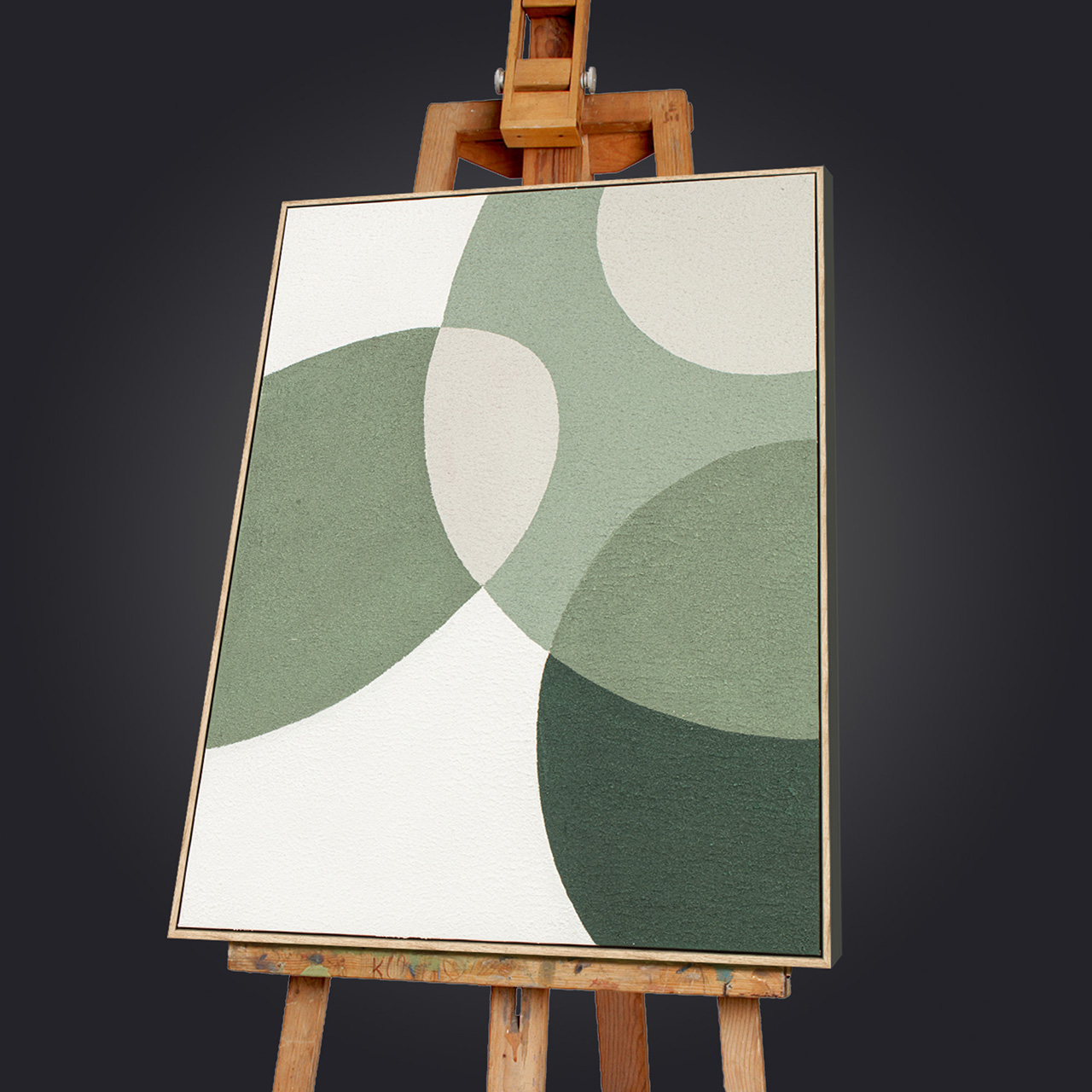 Gemälde-Green Dots-image LAND
