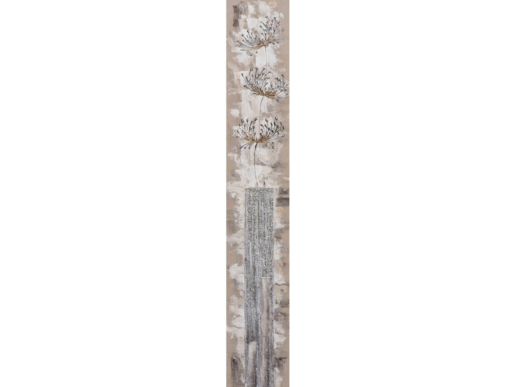 Bild Blumen in Silber, Schmal image LAND