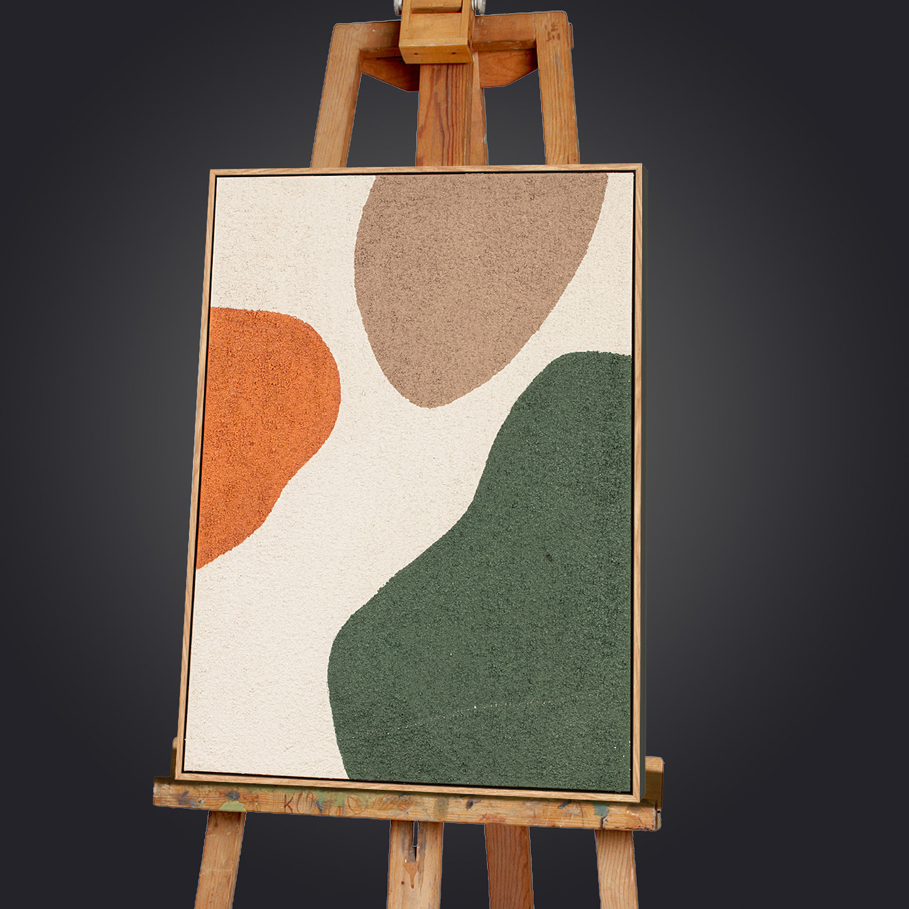 Gemälde-Brown Dots-image LAND