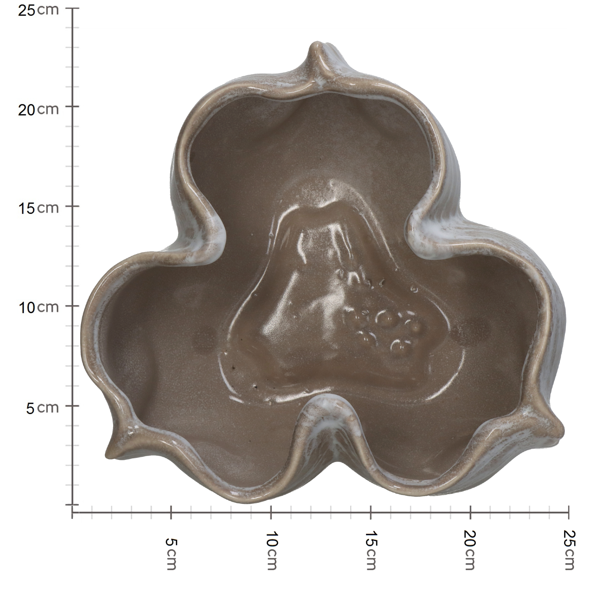 Vase Keramik, Beige H: 14 cm Kersten