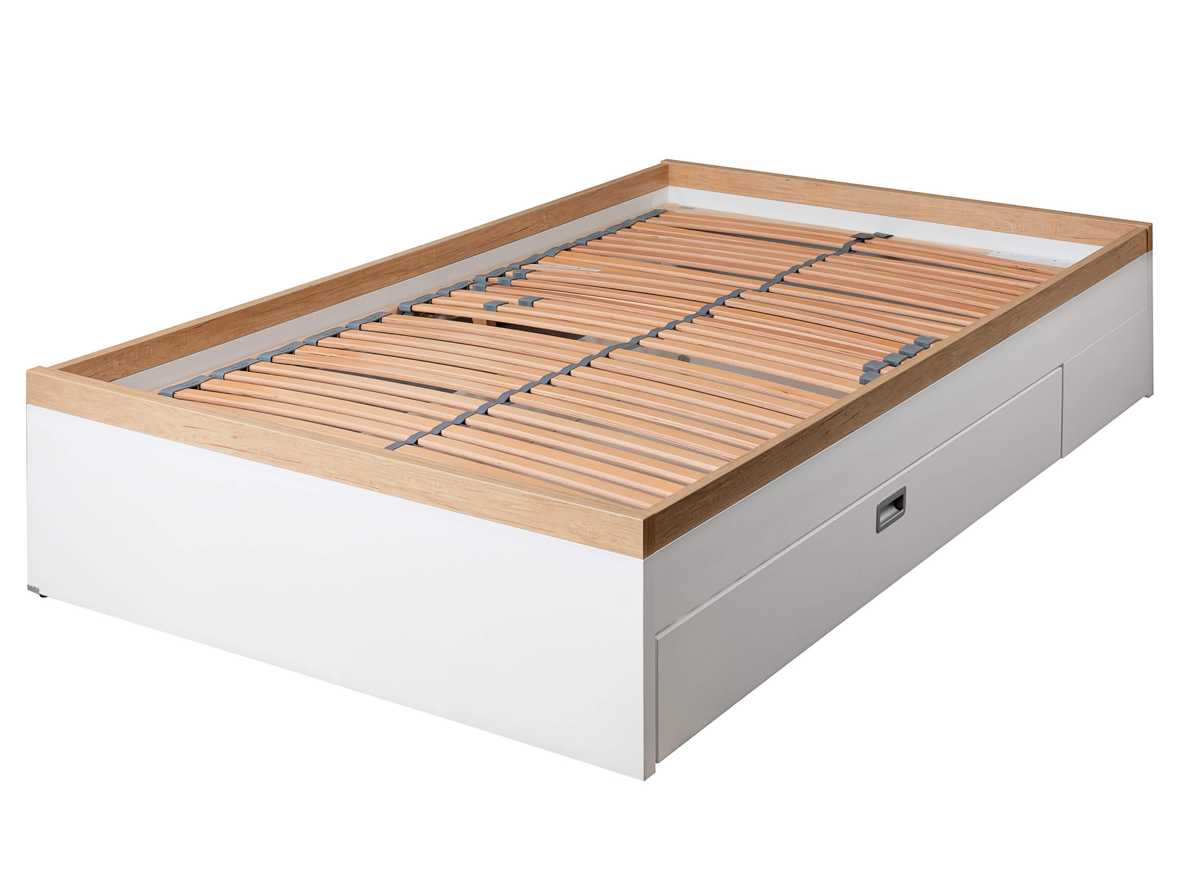 “Oscar” study bed by Paidi / Colour: White / Dimensions: 126 x 206 cm