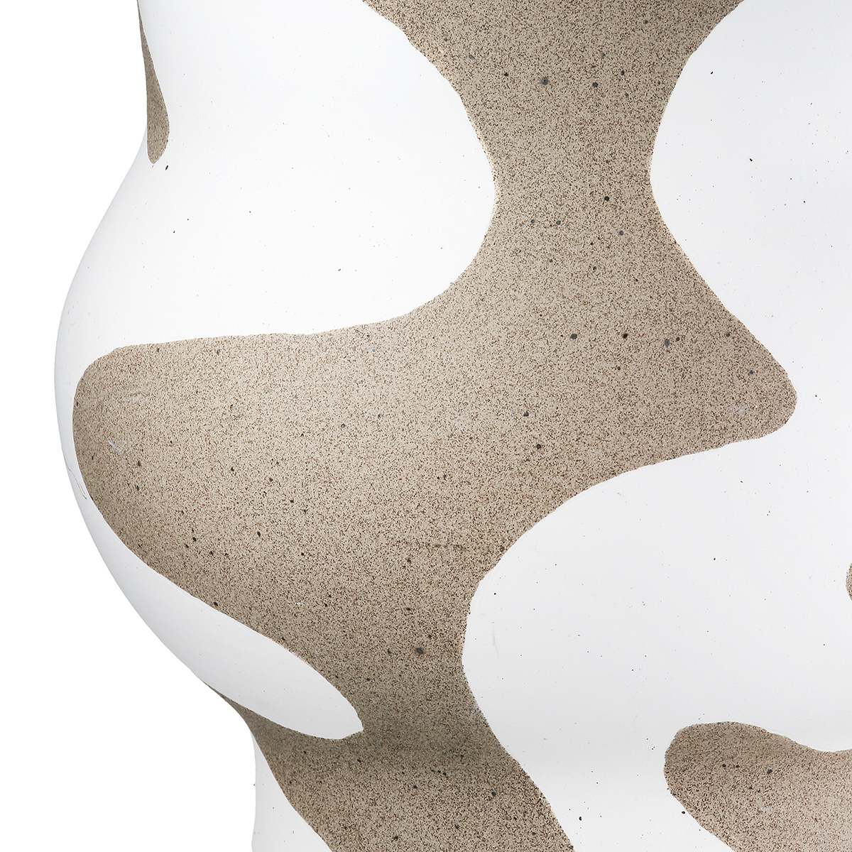 Vase Areno, Keramik, Beige, Grau, Weiss H: 20 cm Gilde