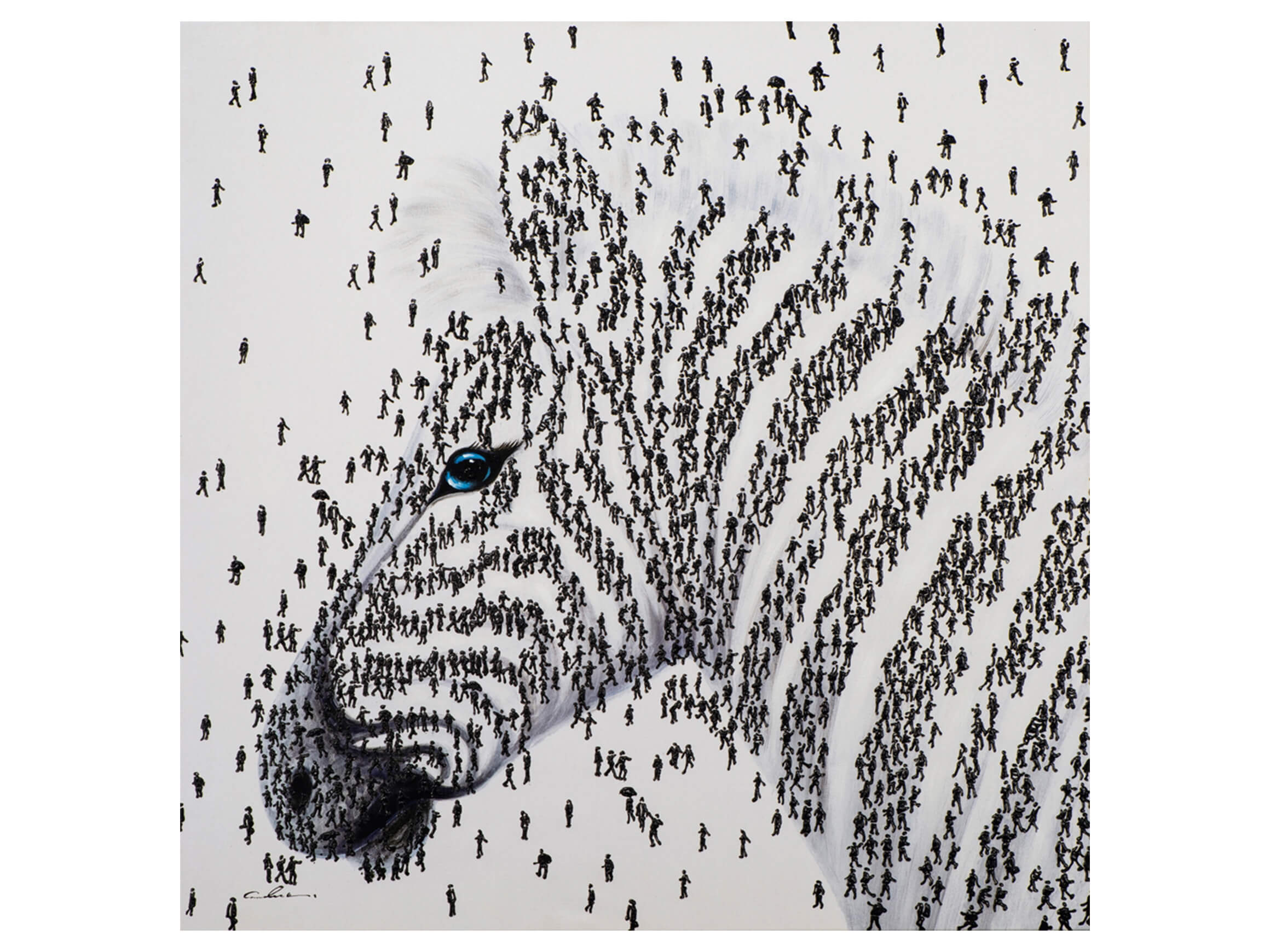 Bild Zebra Aus Menschen 2 image LAND