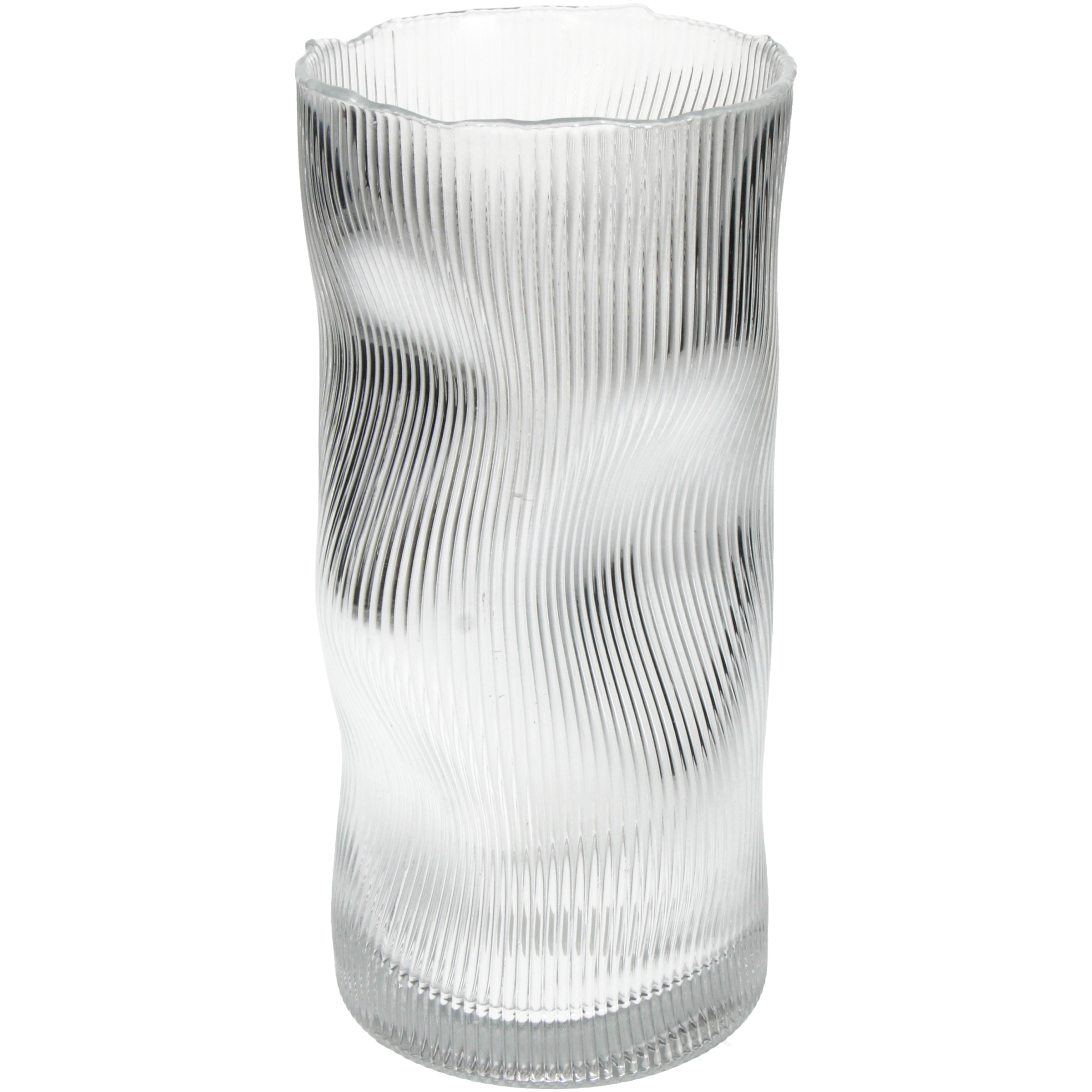 Kersten Vase Stripe, Glas H: 26 cm  | Schubiger Möbel