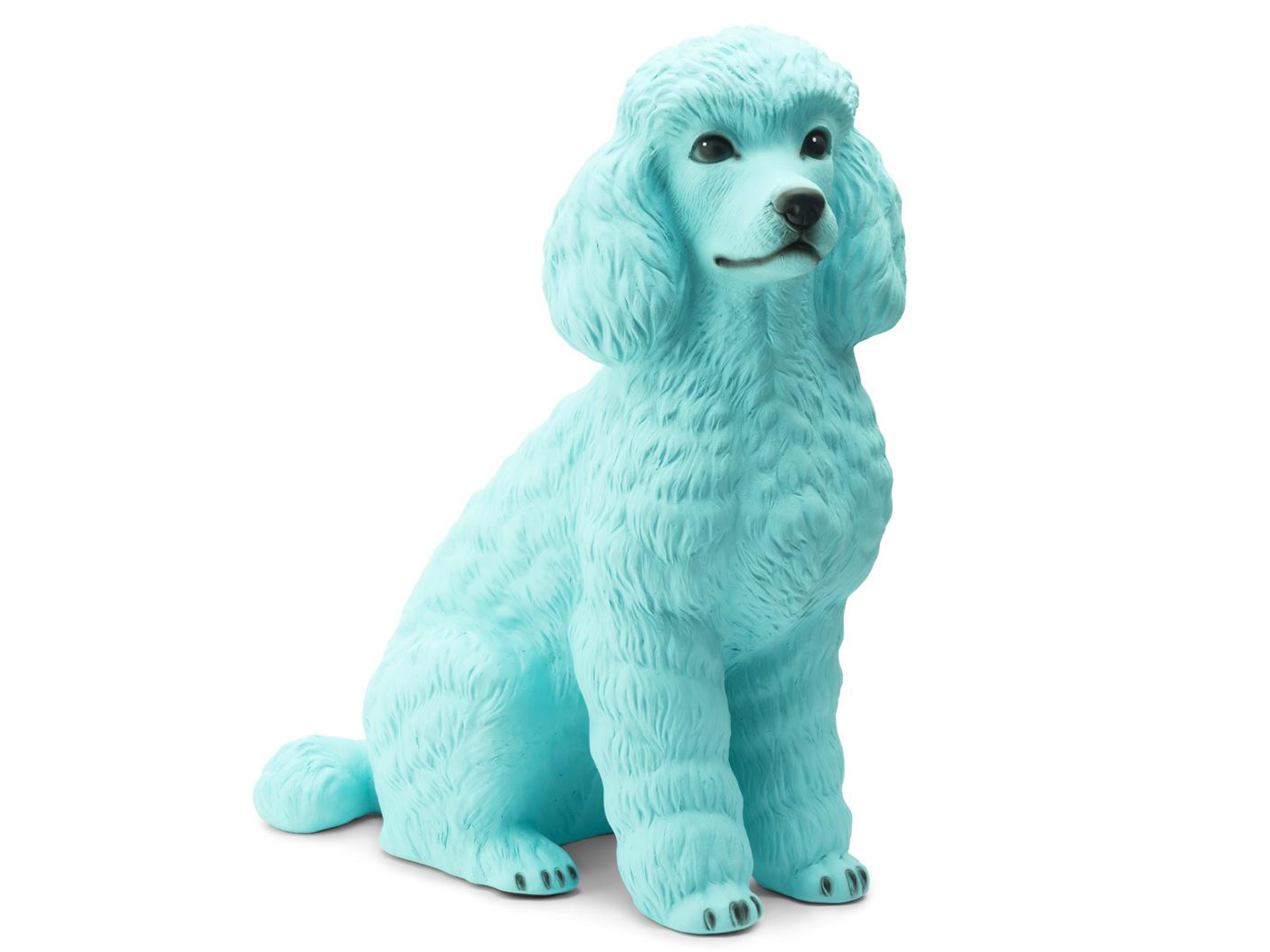 Figur Pudel Keramik Türkis H: 50 cm Abhika
