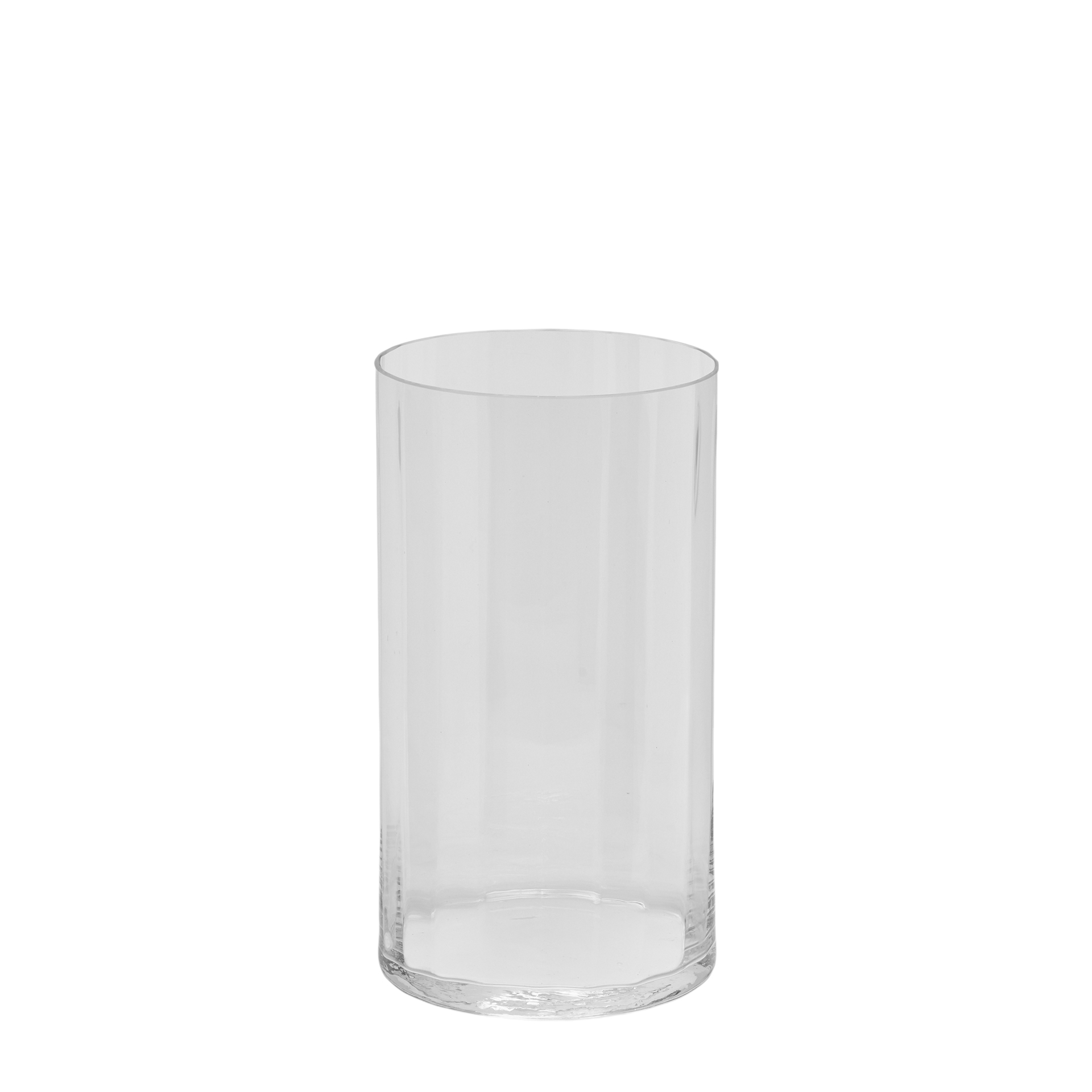 Vase Optisches Glas H: 30 cm Edg