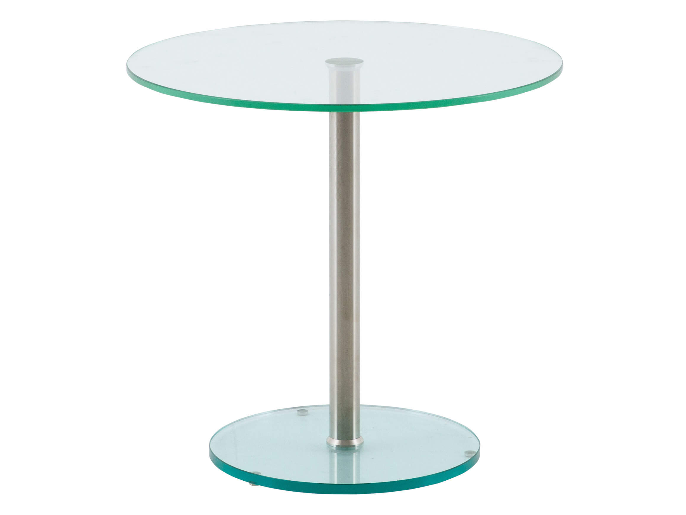 Table d'appoint Roddy l, plateau de table en verre float transparent,