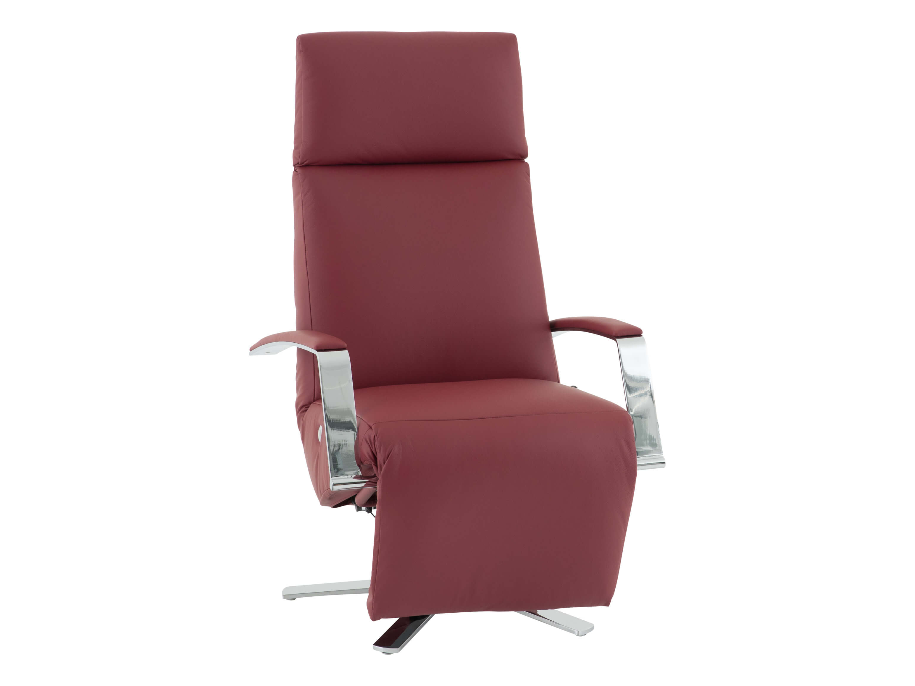 Relaxer Mira, Leder, Sternfuss Chrom, b 62 cm t 84-162 cm h 114 cm