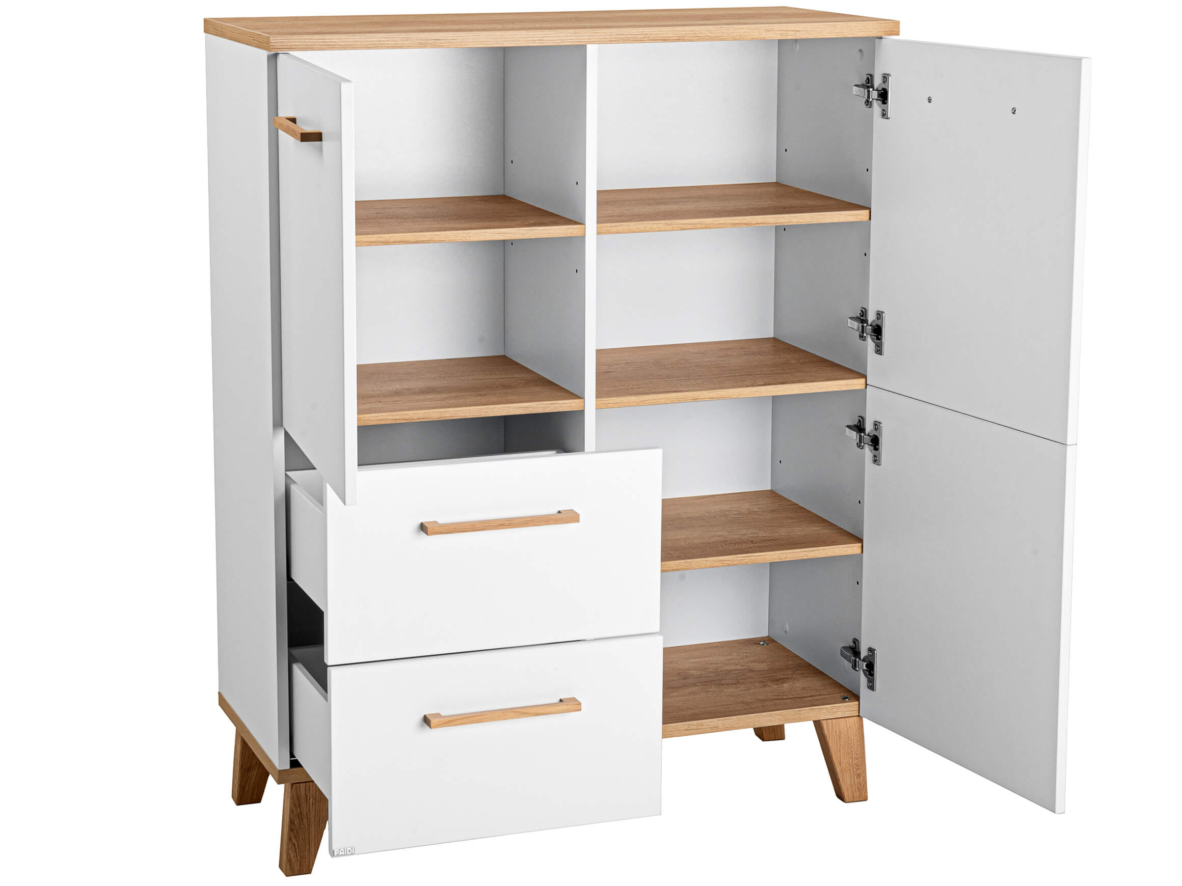 Highboard Oscar von Paidi / Farbe: Weiss / Grösse: 95 x 40 cm