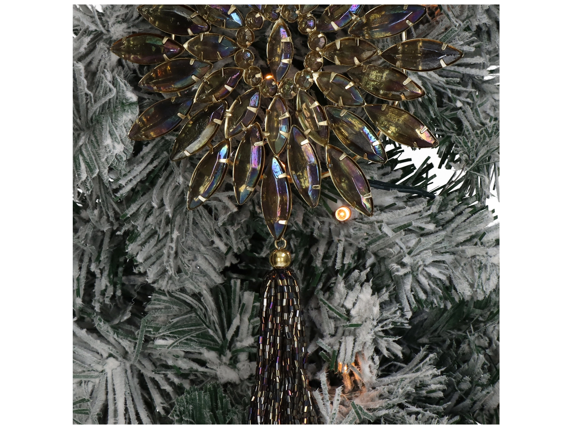 Weihnachtsschmuck Ornament Schwarz H: 30 cm Kersten