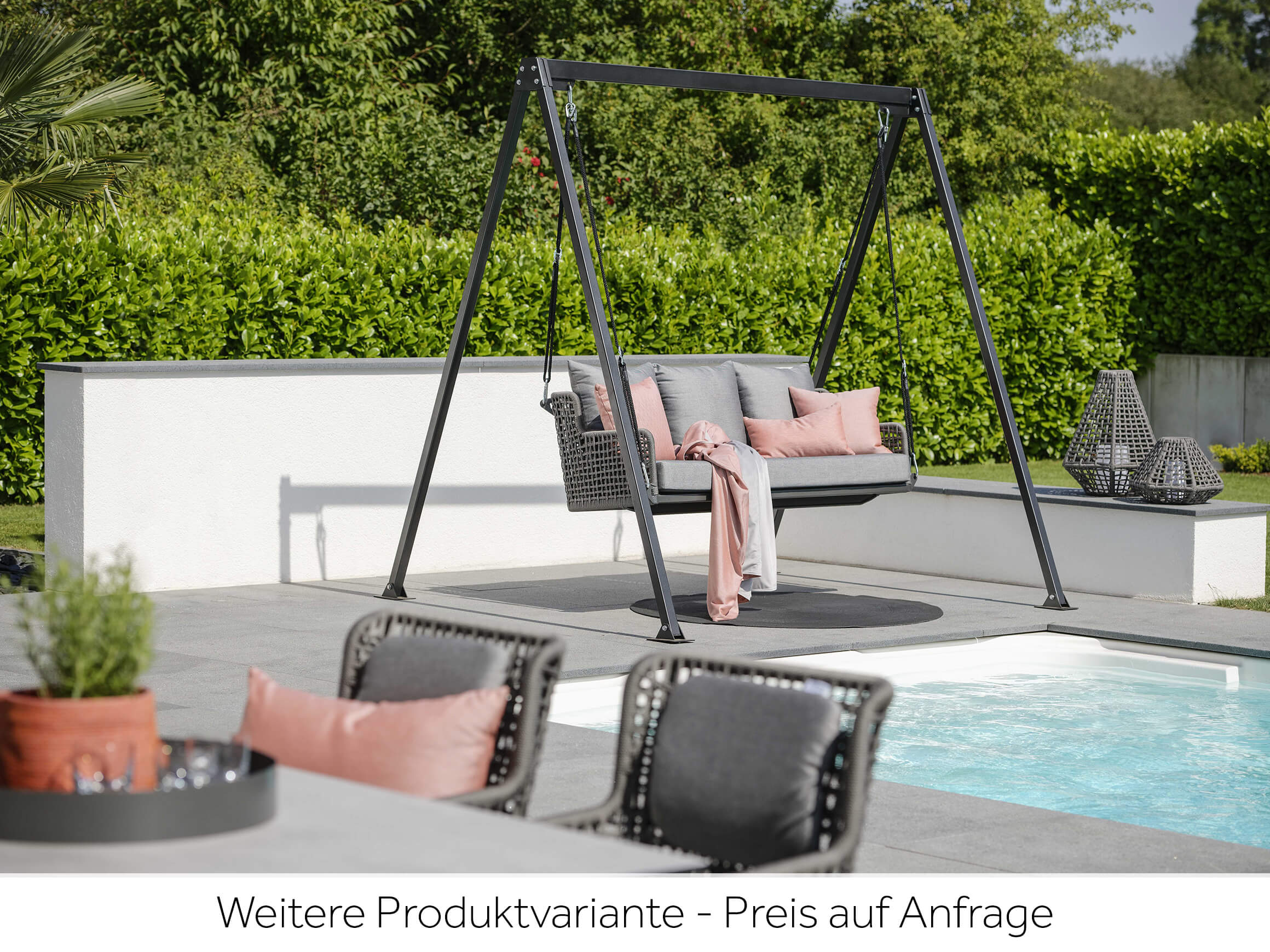 Schaukel Greta Stern / Farbe: Seidengrau / Bezugsmaterial: Polyacryl