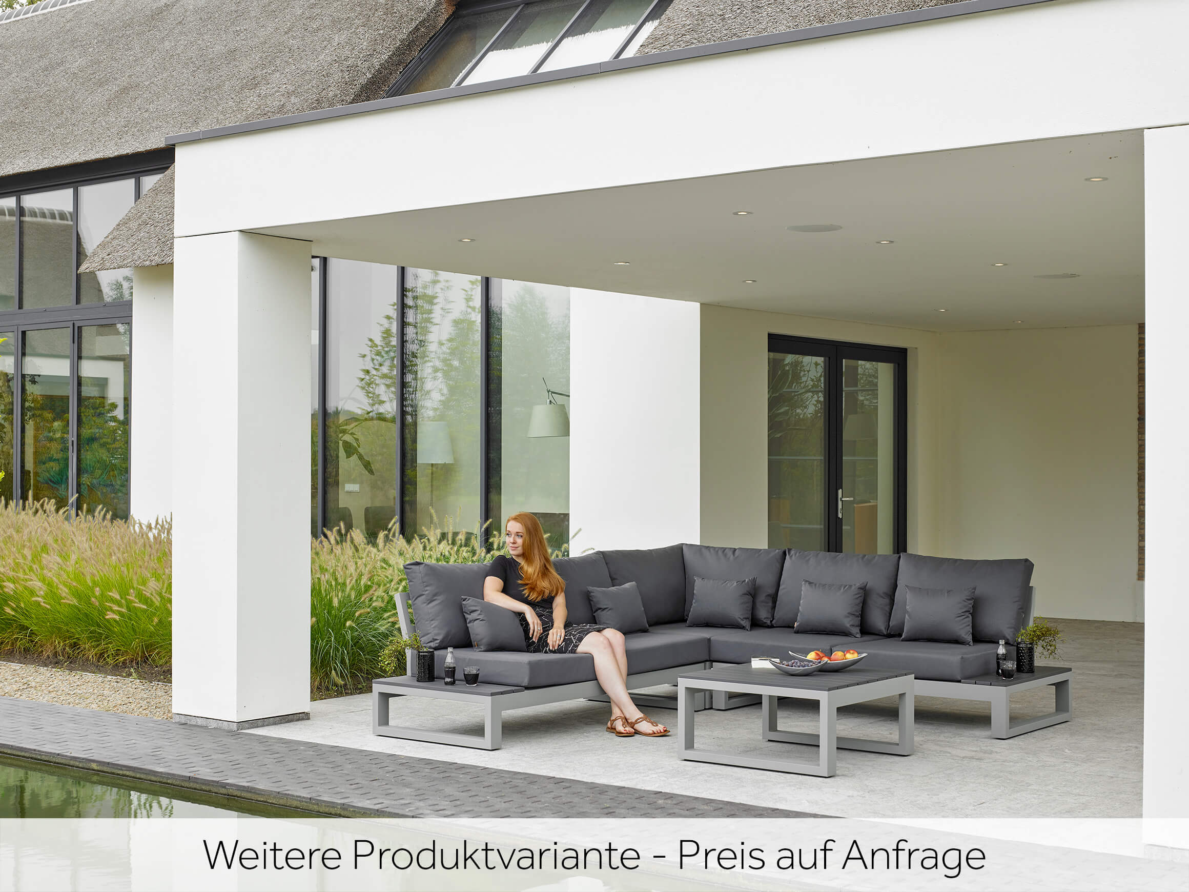 Gartenlounge Maui Offen Life / Farbe: Black Carbon