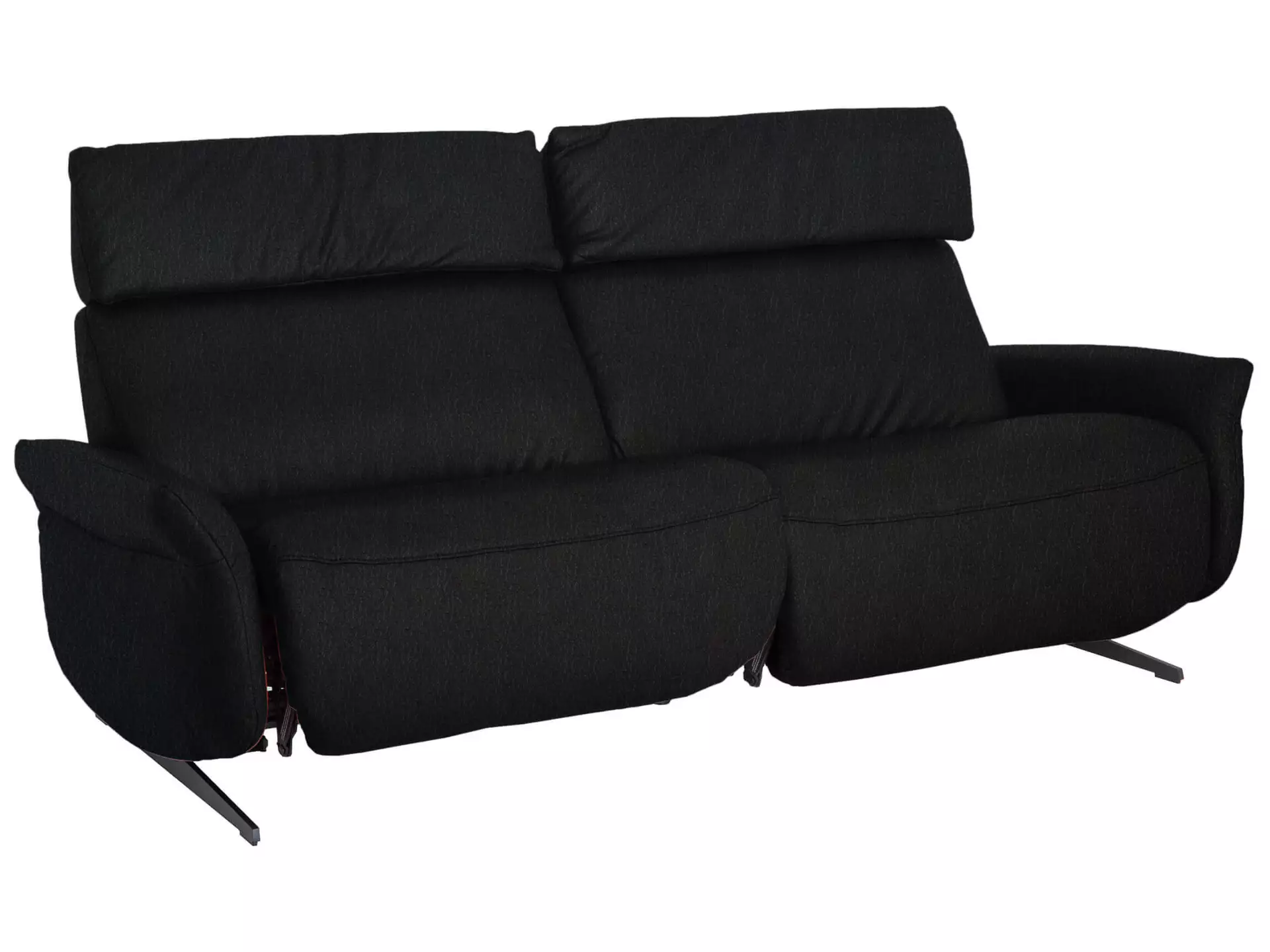 Sofa Patricia Basic B: 206 cm Himolla / Farbe: Kohle / Material: Leder Basic