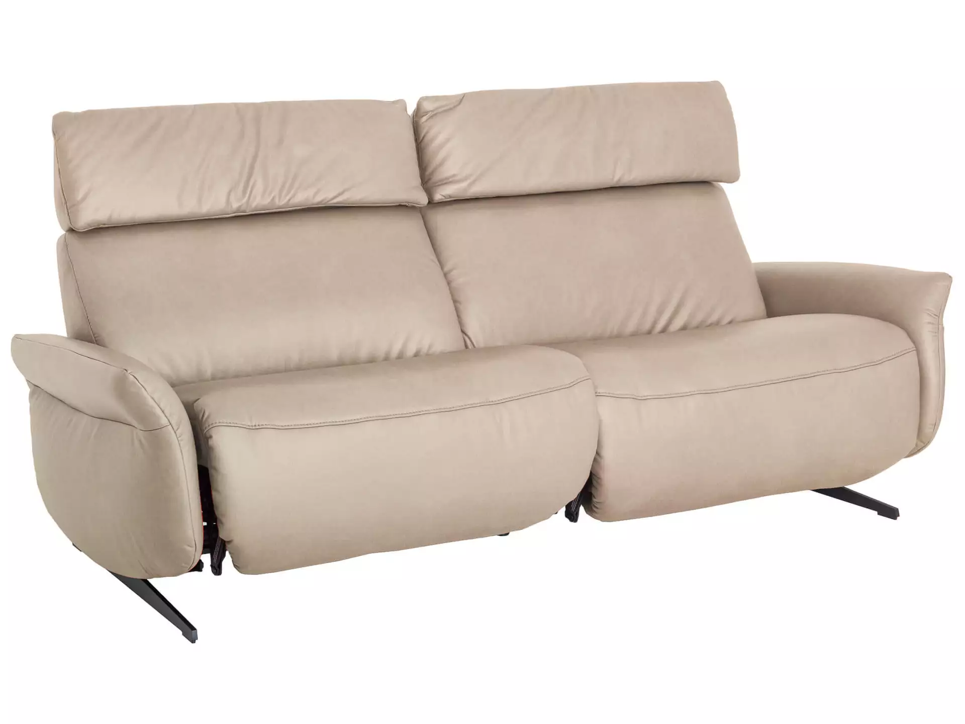 Sofa Patricia Basic B: 206 cm Himolla / Farbe: Kiesel / Material: Stoff Basic