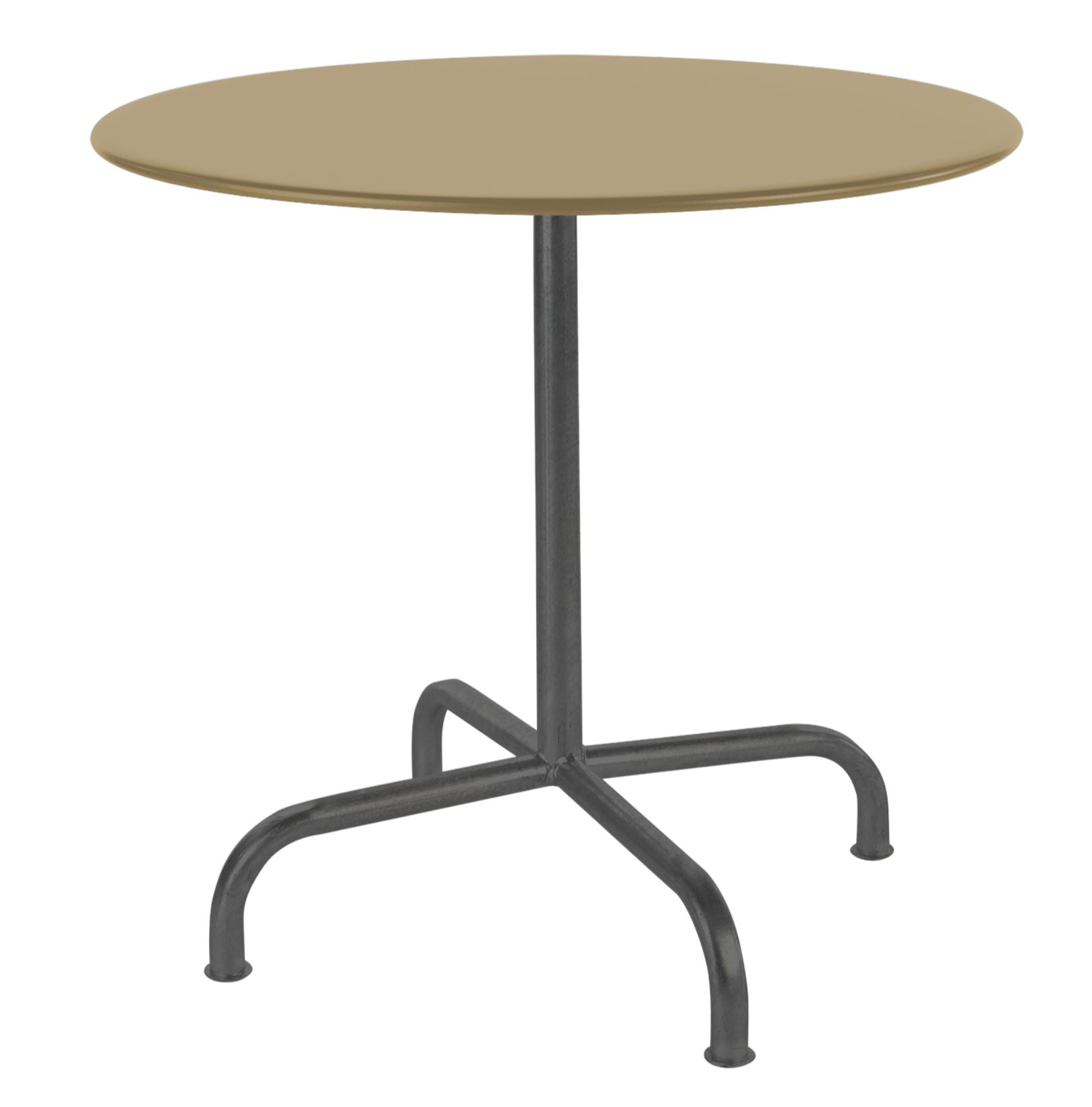 Metall-Tisch Rigi Rund Schaffner / Farbe: Pastellbraun