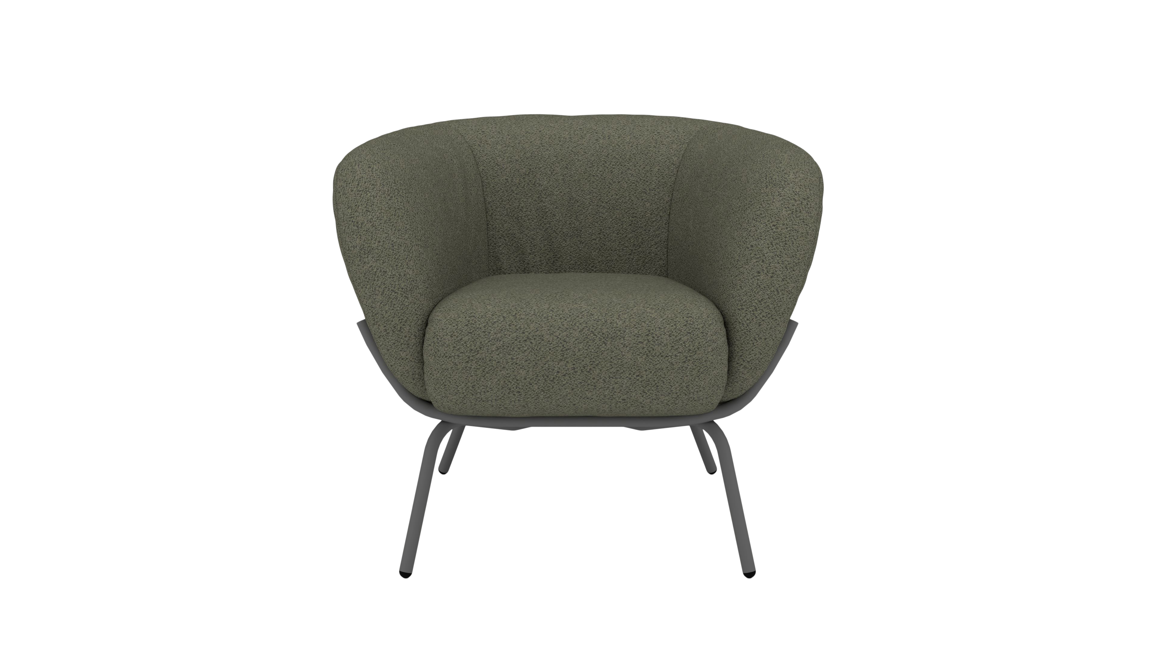 Sessel Neptune UrbanDesign / Farbe: Green / Bezugsmaterial: Stoff