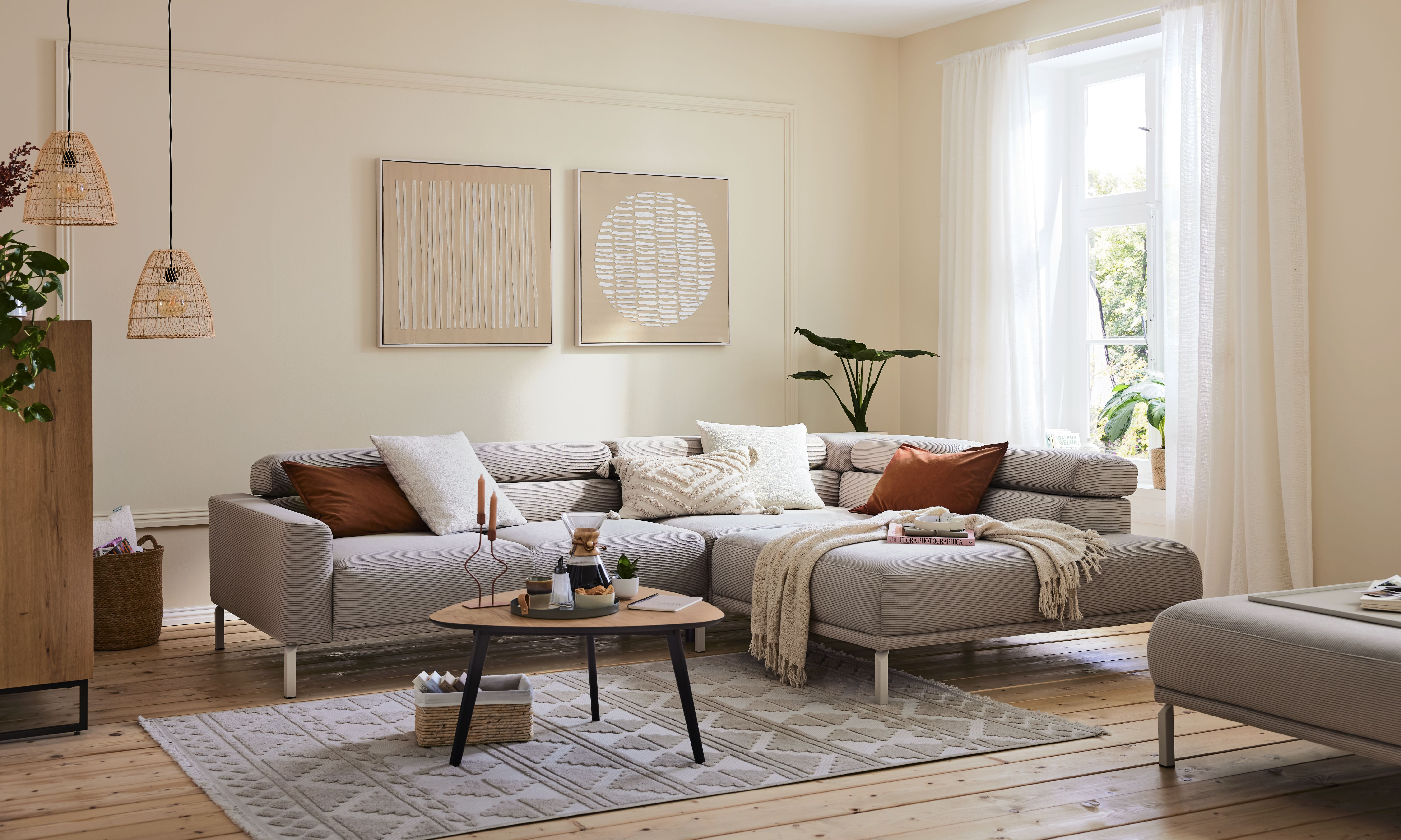 Corner sofa No. 4106 by Roomio / Colour: Sand