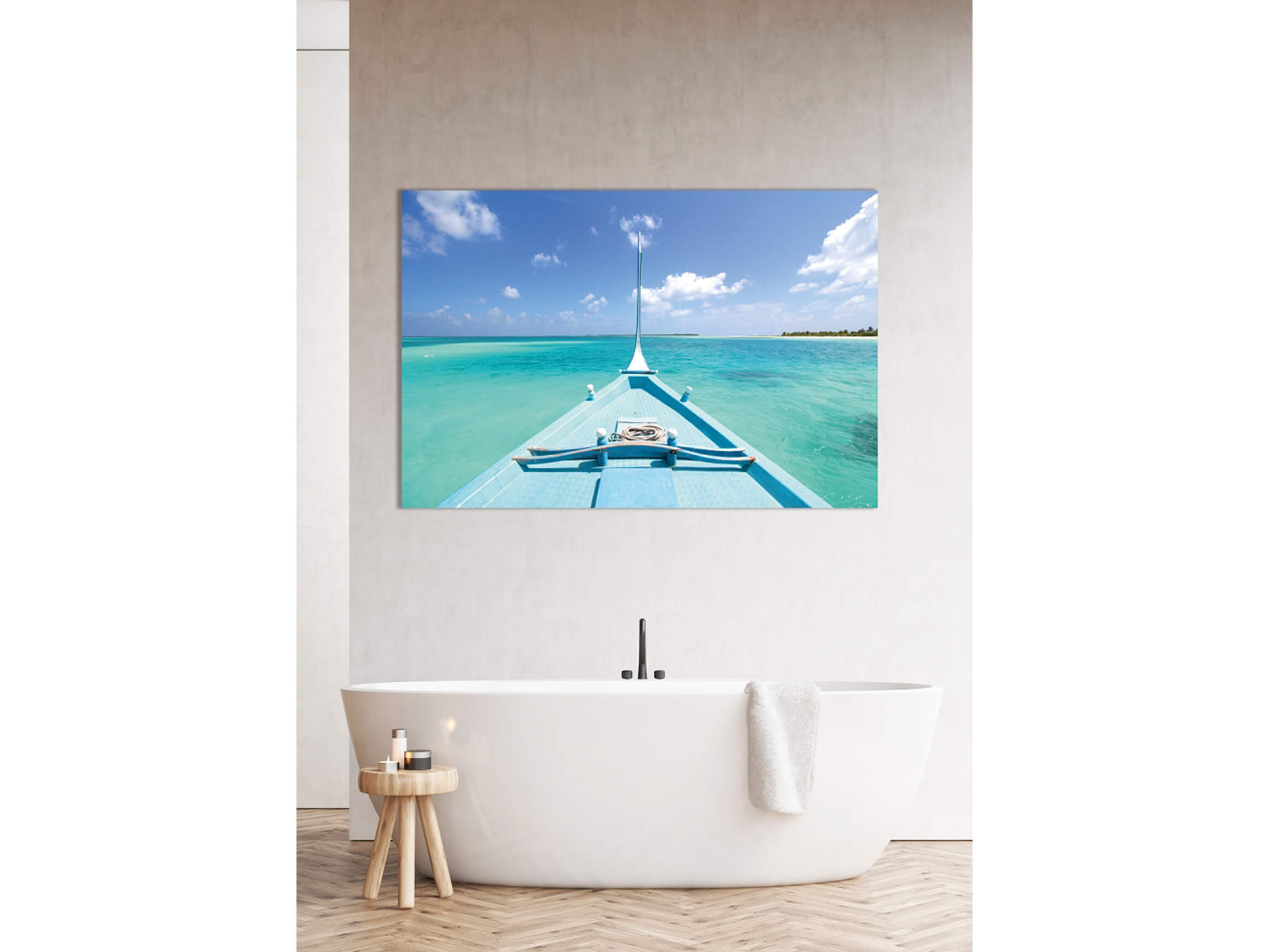 Digitaldruck auf Acrylglas Grosses Segelschiff image LAND / Grösse: 120 x 80 cm