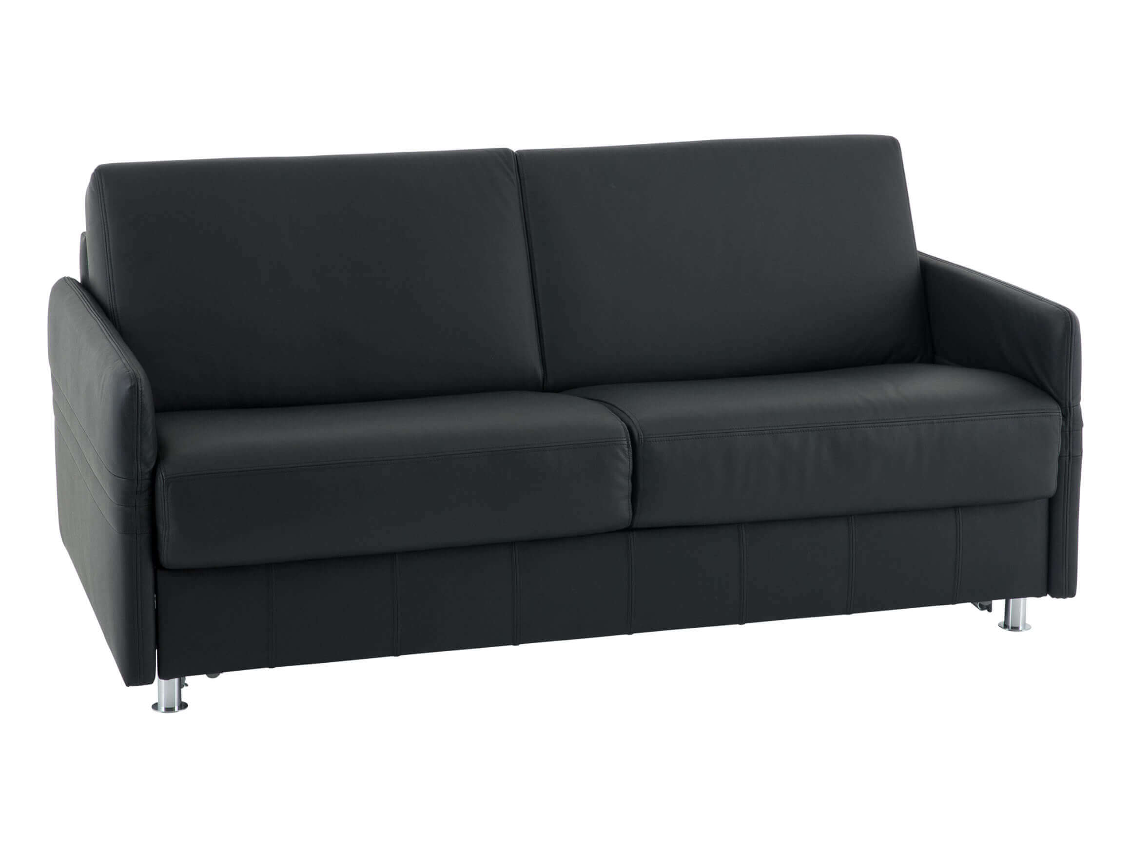Bettsofa Mexico Leder Bali / Farbe: Schwarz / Material: