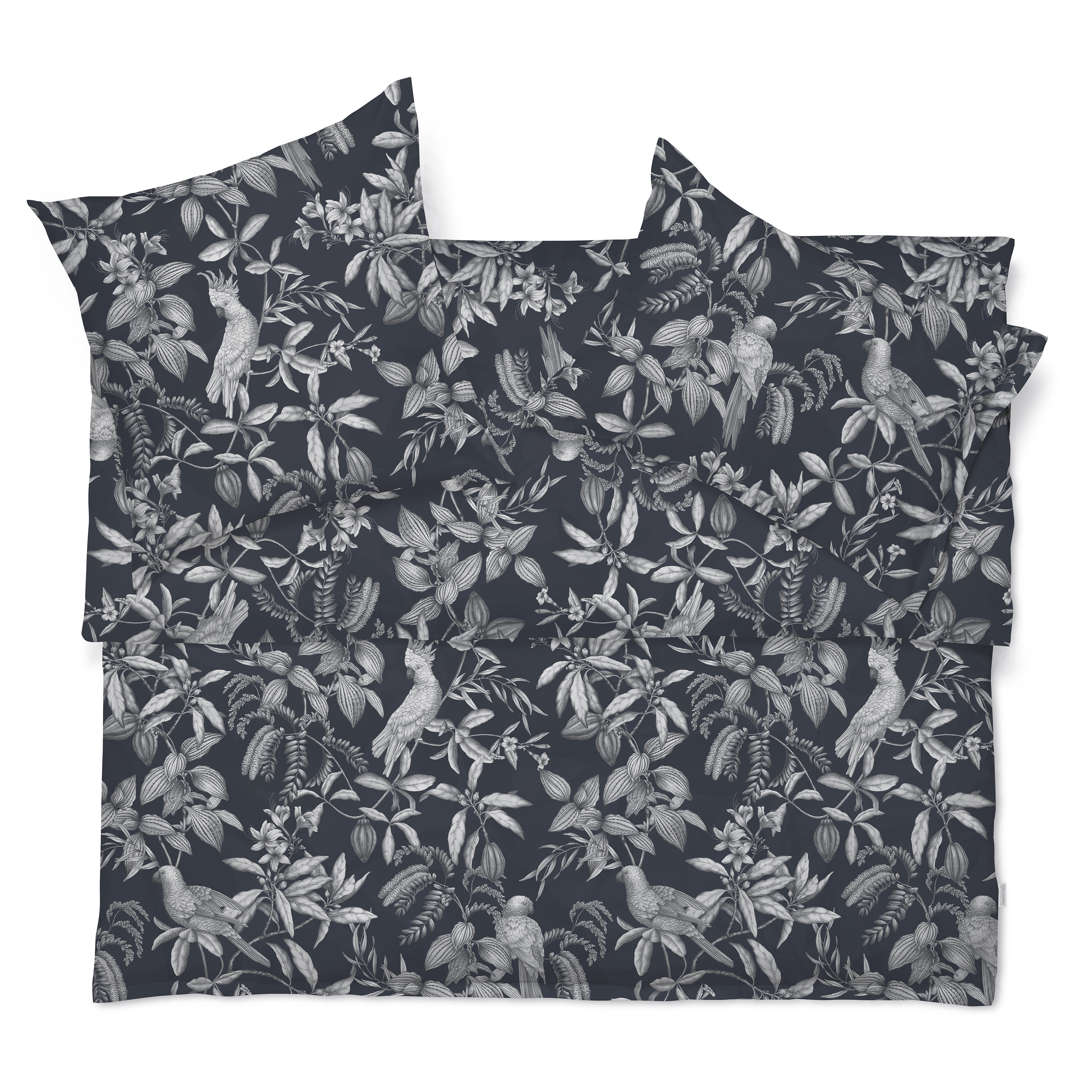 Bettwäsche Calypso-Noblesse Noir Schlossberg / Grösse: 50 x 70 cm