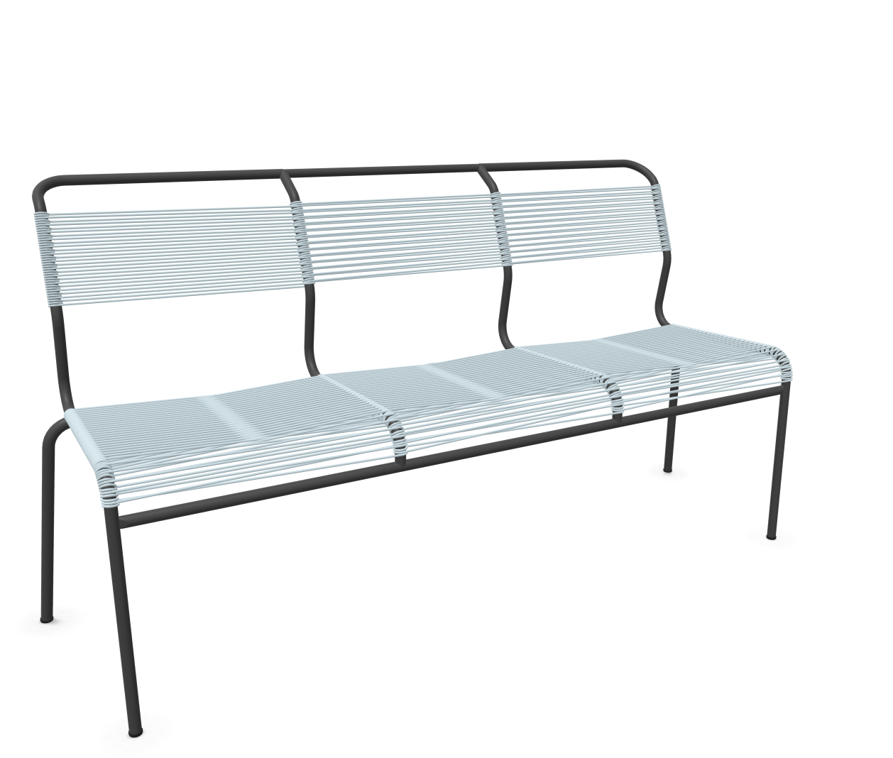 Schaffner Spaghetti-3er-Bank Säntis Blau | Schubiger Möbel