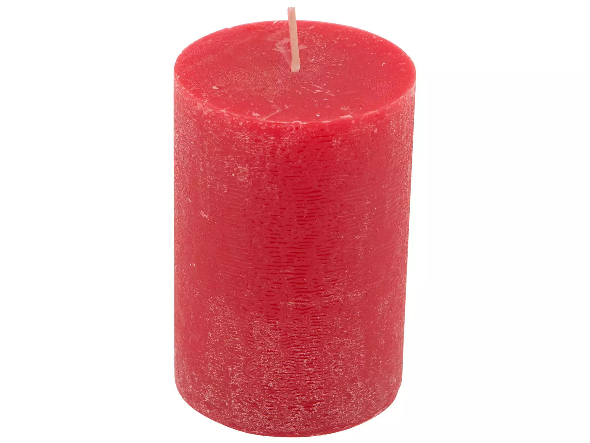 Kerze, Zylinderform, Rot, Durchmesser 7 cm h 10 cm
