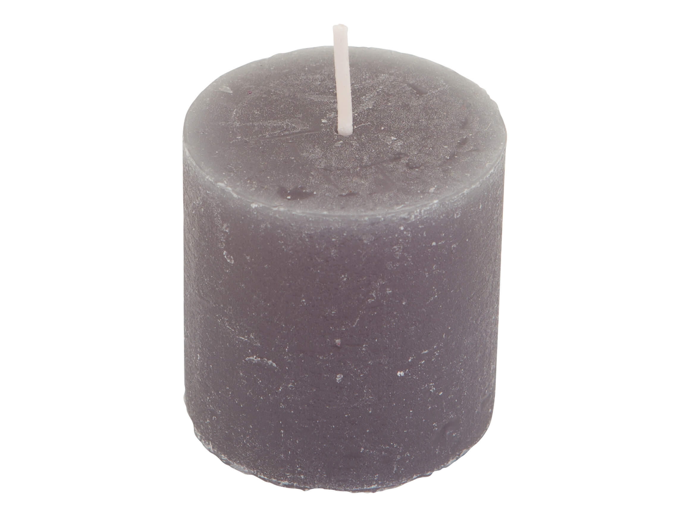 Kerze, Schiefer, Wachs, 25 Std. Brenndauer, Durchmesser 5 cm h 5 cm